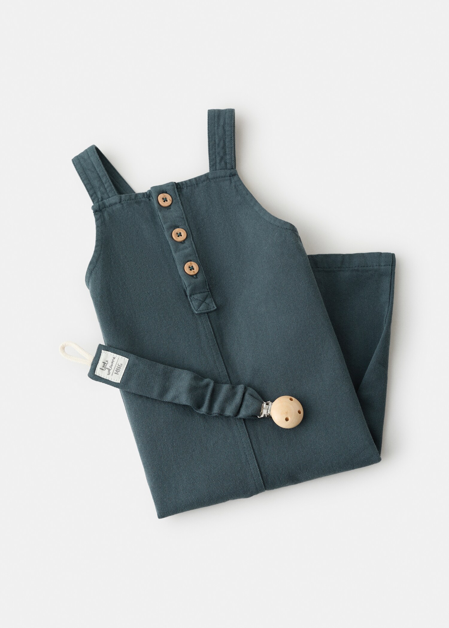 Long cotton dungarees - Details of the article 8