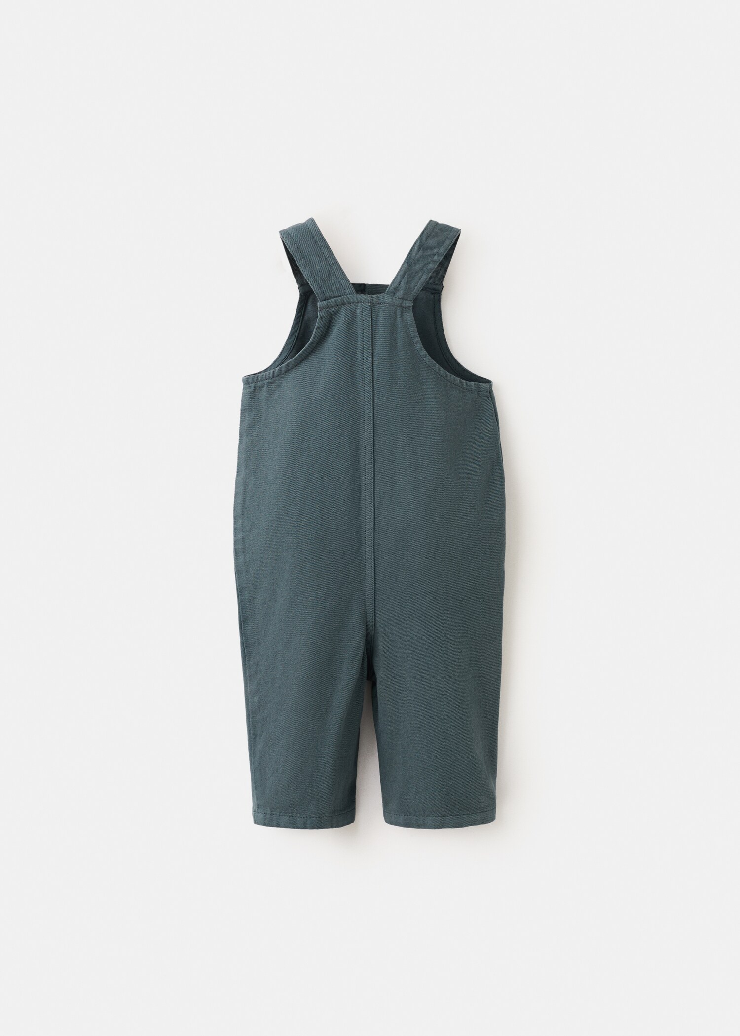 Long cotton dungarees - Reverse of the article