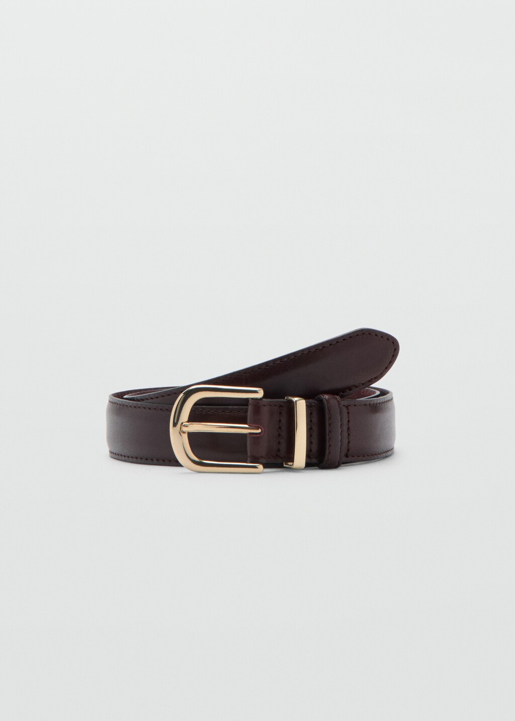 Buckle leather belt - image 5