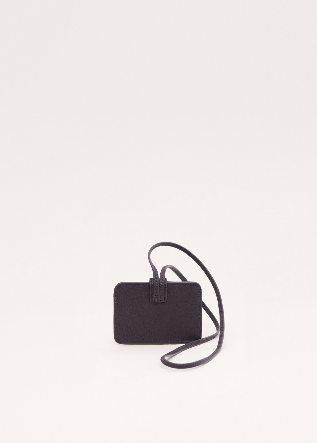 100% leather cardholder with buckle closure - image 3