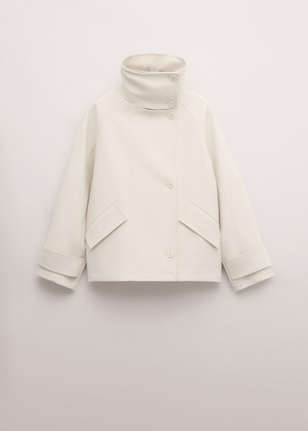 Funnel neck parka with pockets - image 3