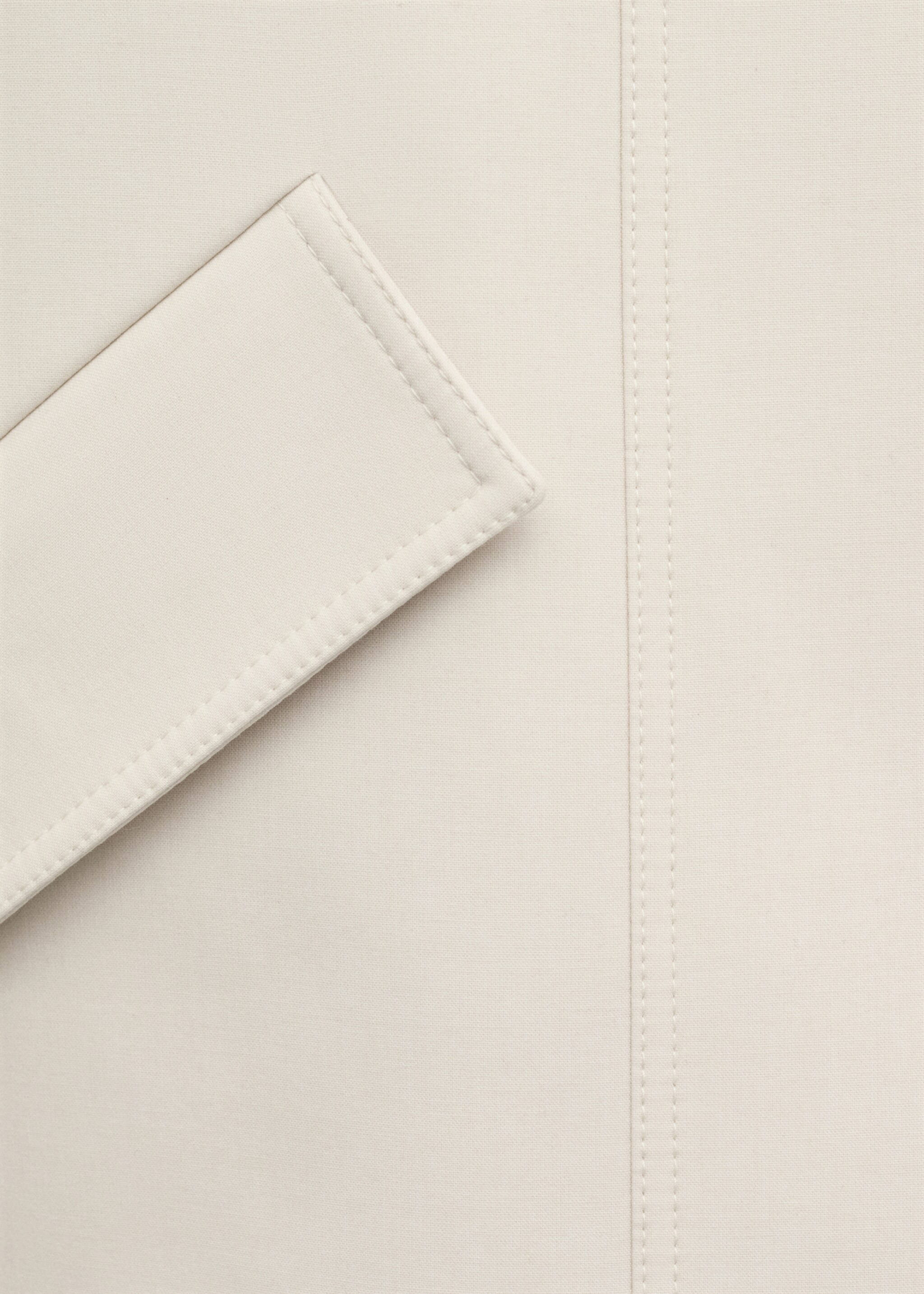 Funnel neck parka with pockets - Details of the article 0, Vanilla. Ref: 27064444-00.