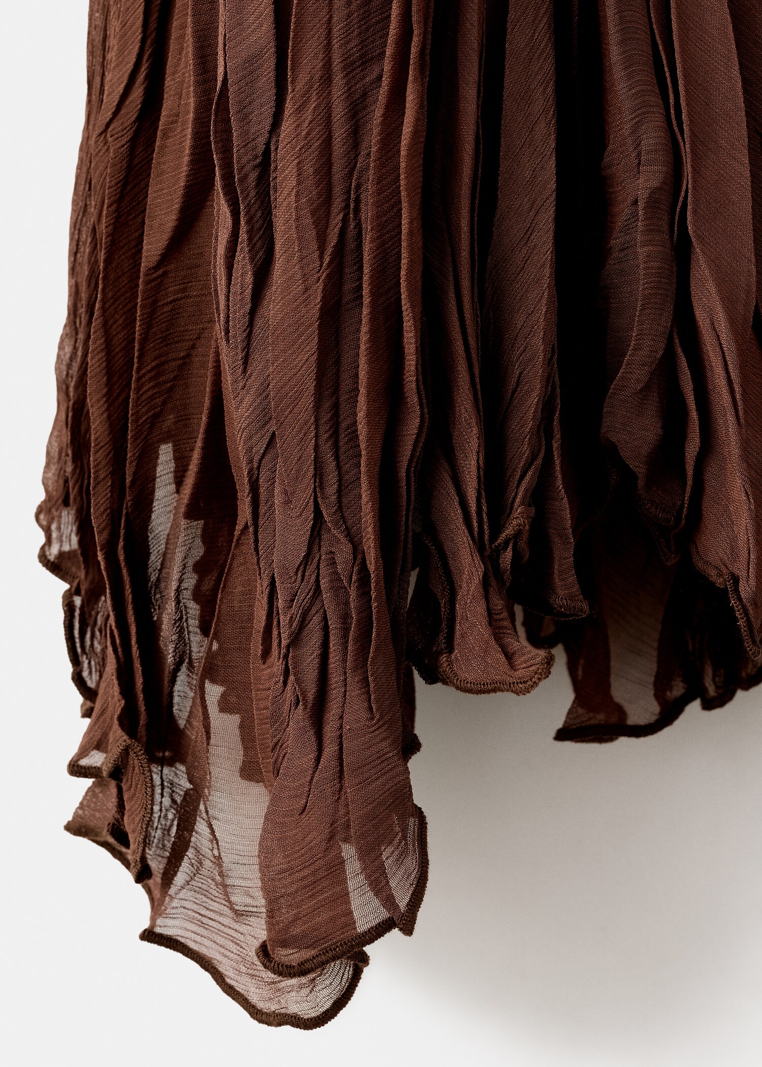 Ruffled chiffon skirt - Details of the article 8