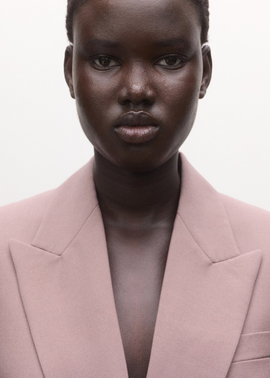 Mango Double-breasted wool suit jacket