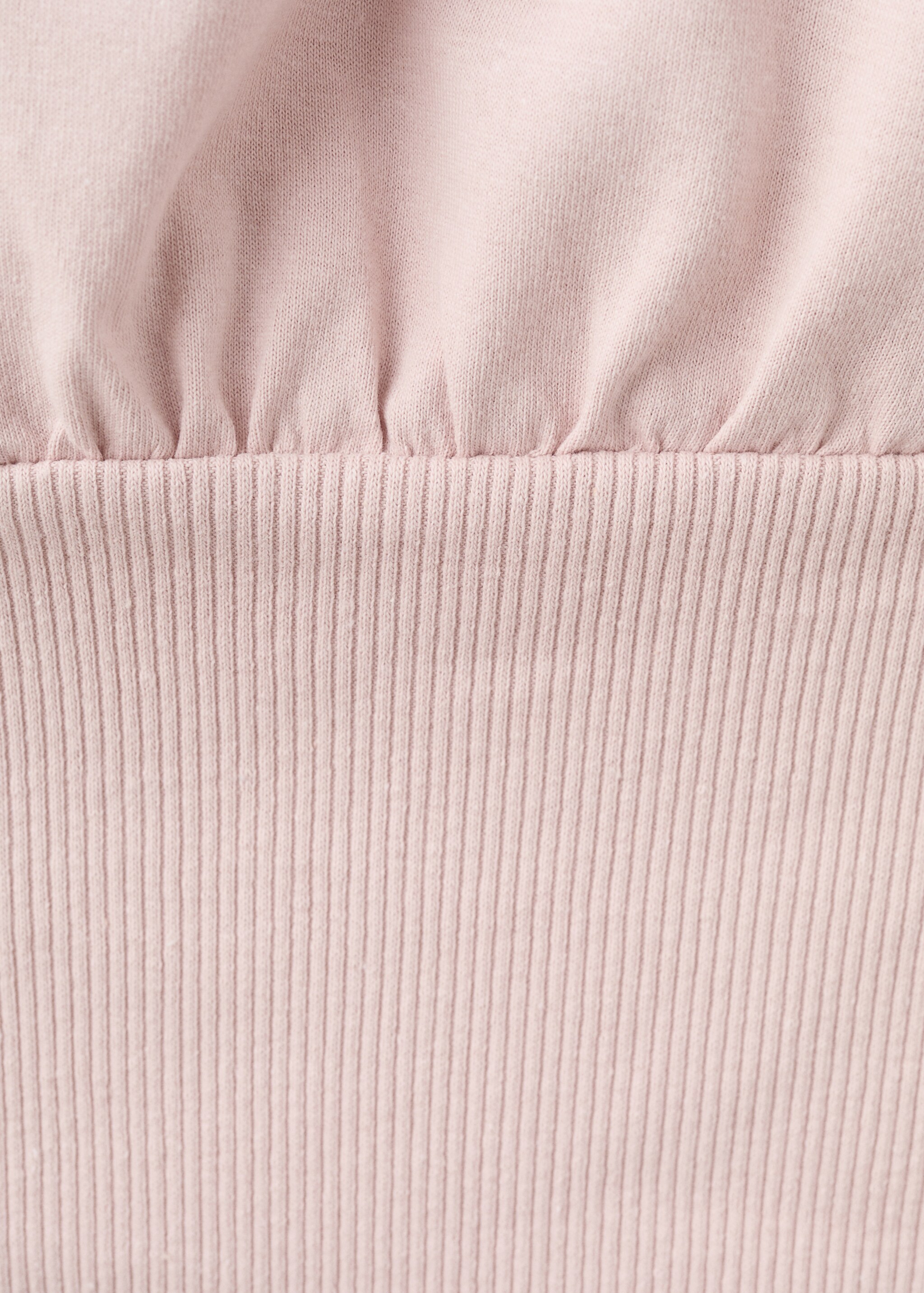 Gathered boat neck top - Details of the article 8, Pink. Ref: 27064450-00.