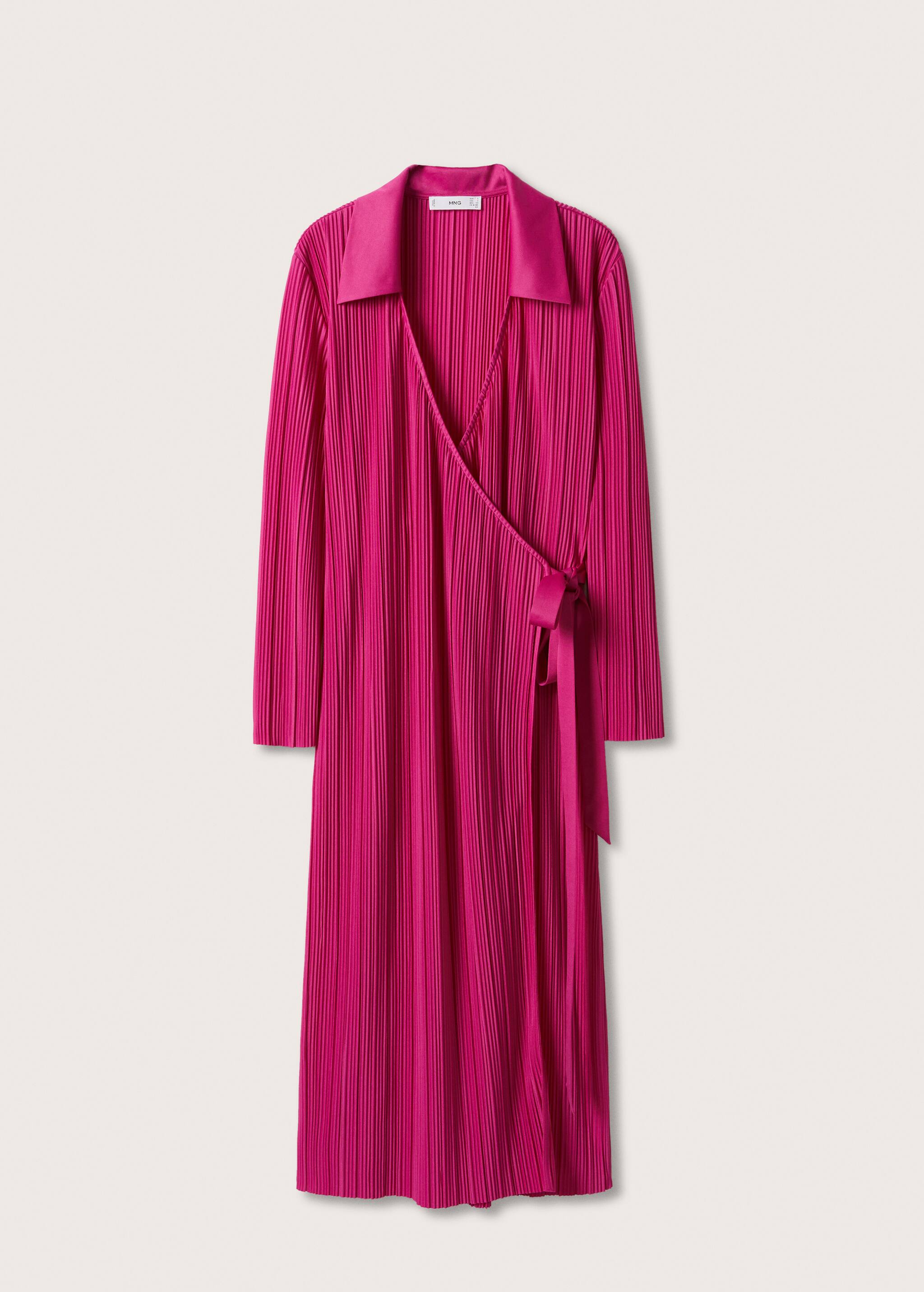 Pleated wrap dress - Article without model