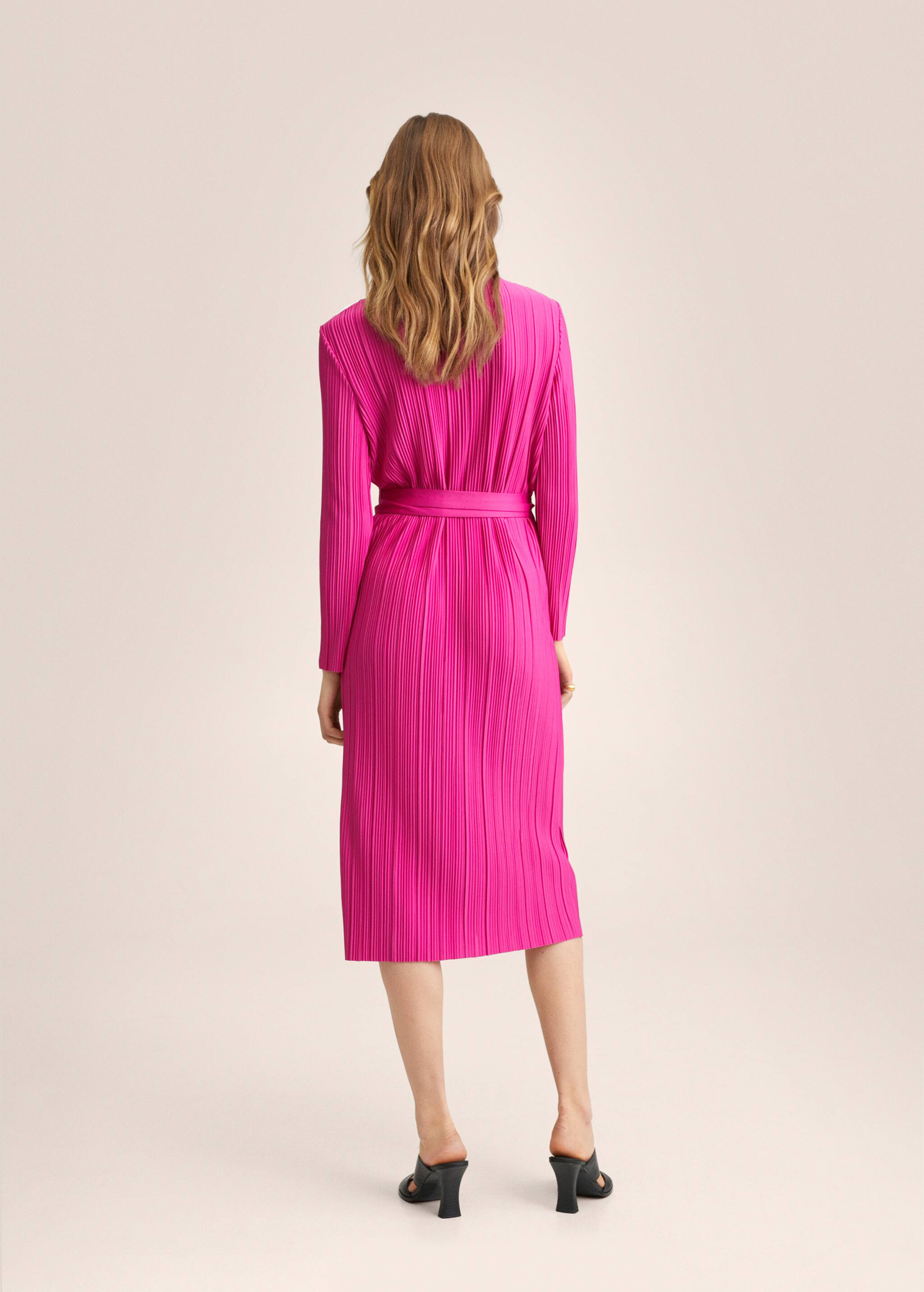 Pleated wrap dress - Reverse of the article