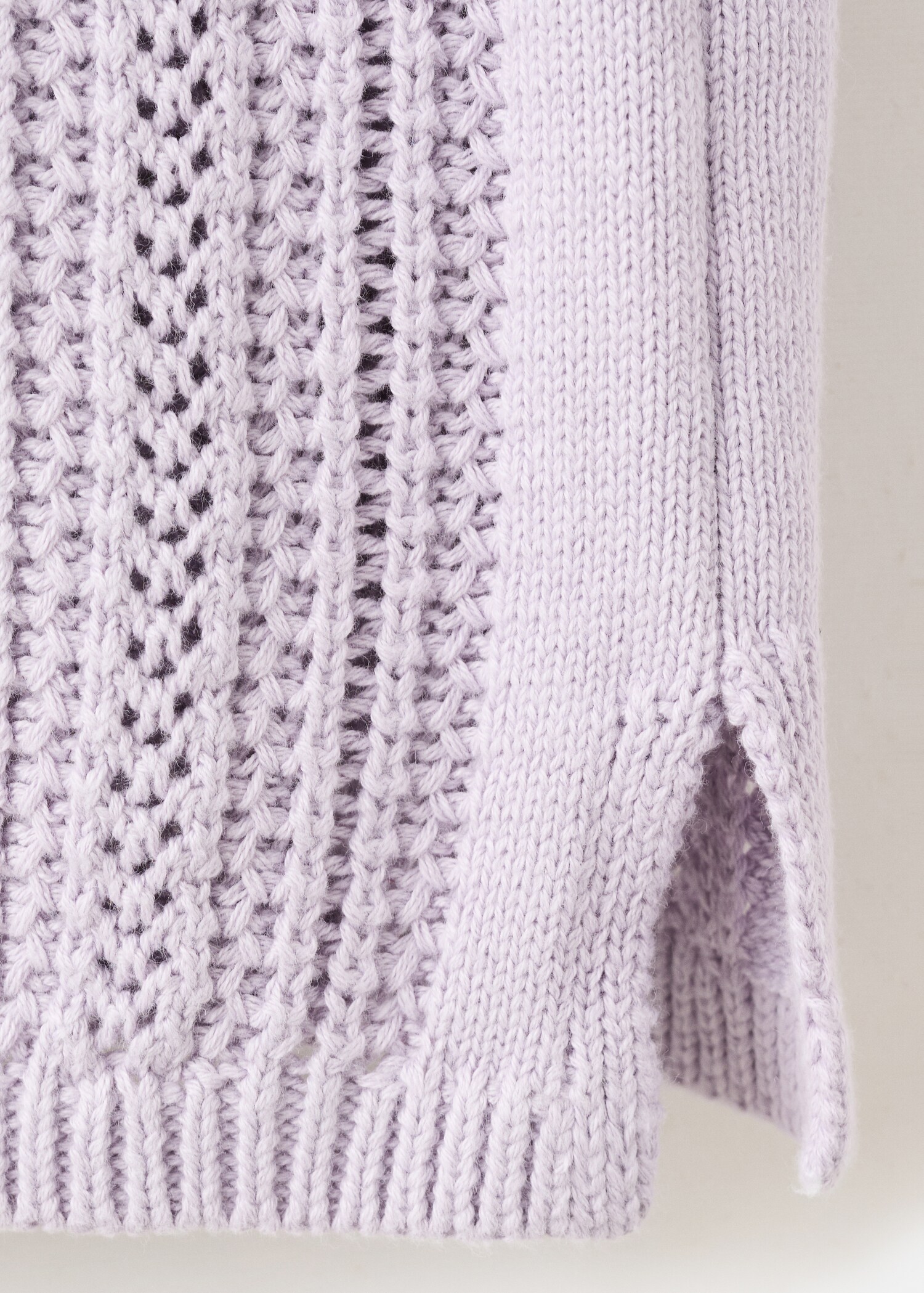 Openwork knitted sweater with ruffles - Details of the article 8