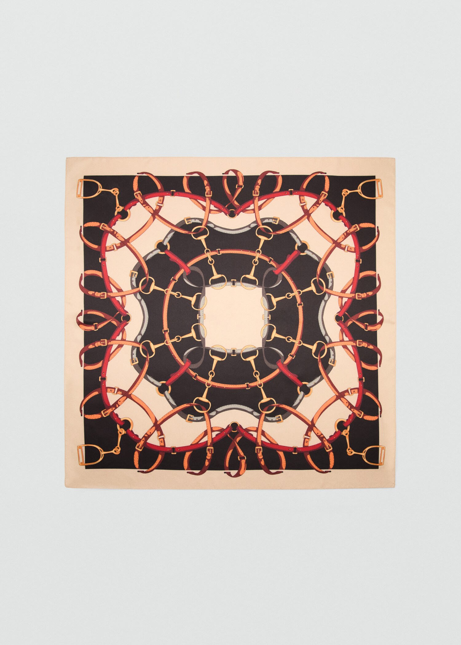 Lenço com estampado de correntes - Artigo sem modelo