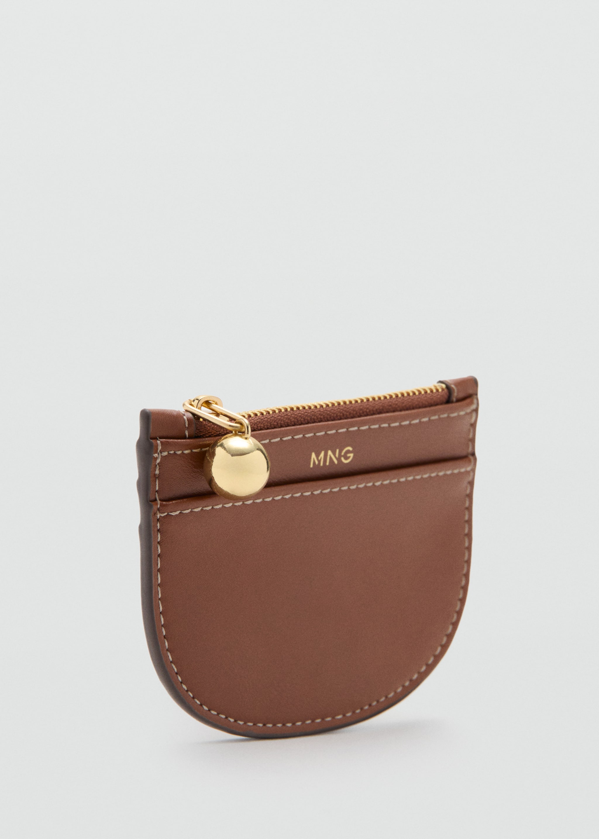 Mini porte-cartes avec perles fantaisie - Détail de l'article 1, Marron moyen. Ref: 27064781-00.