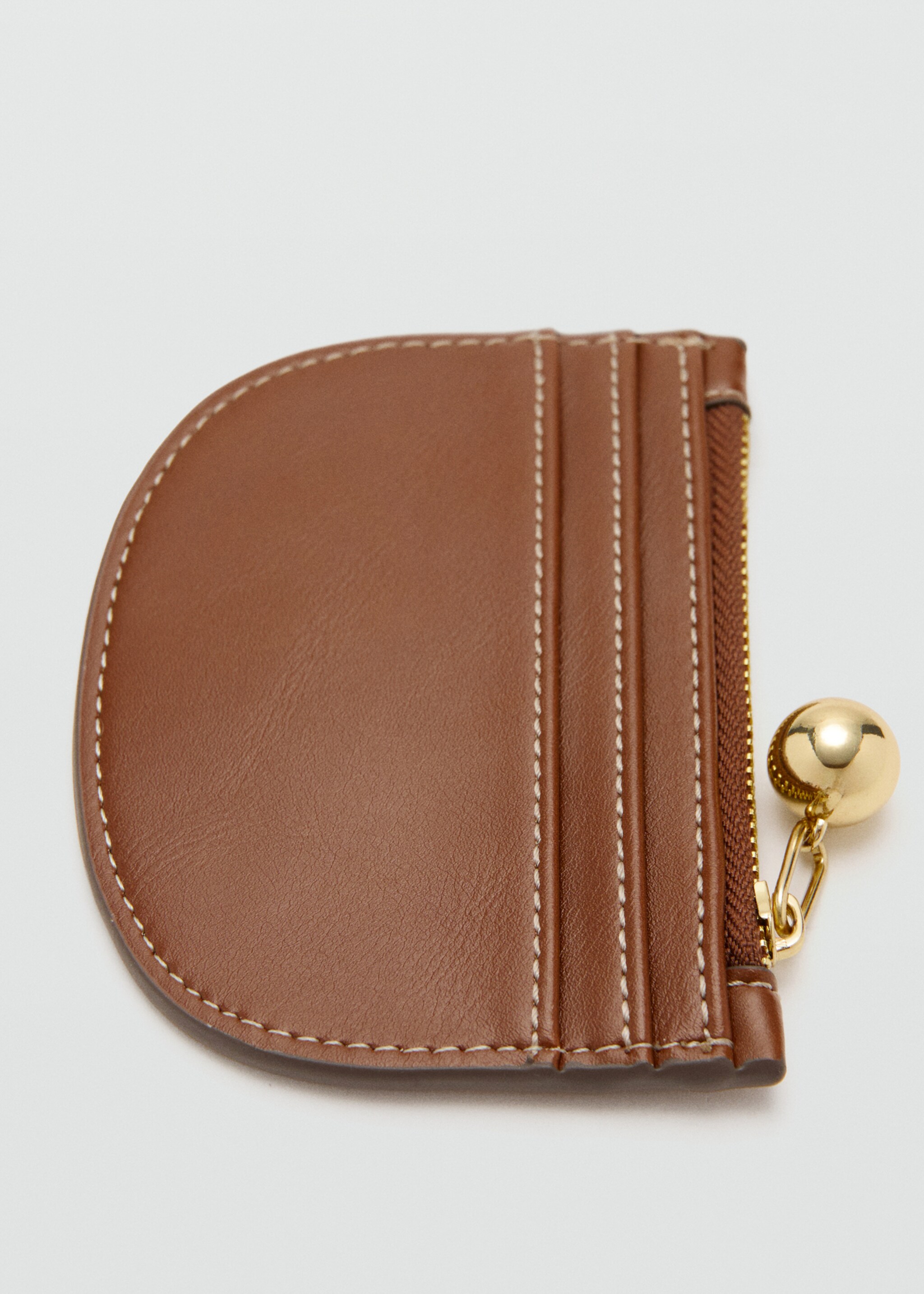 Mini porte-cartes avec perles fantaisie - Détail de l'article 2, Marron moyen. Ref: 27064781-00.