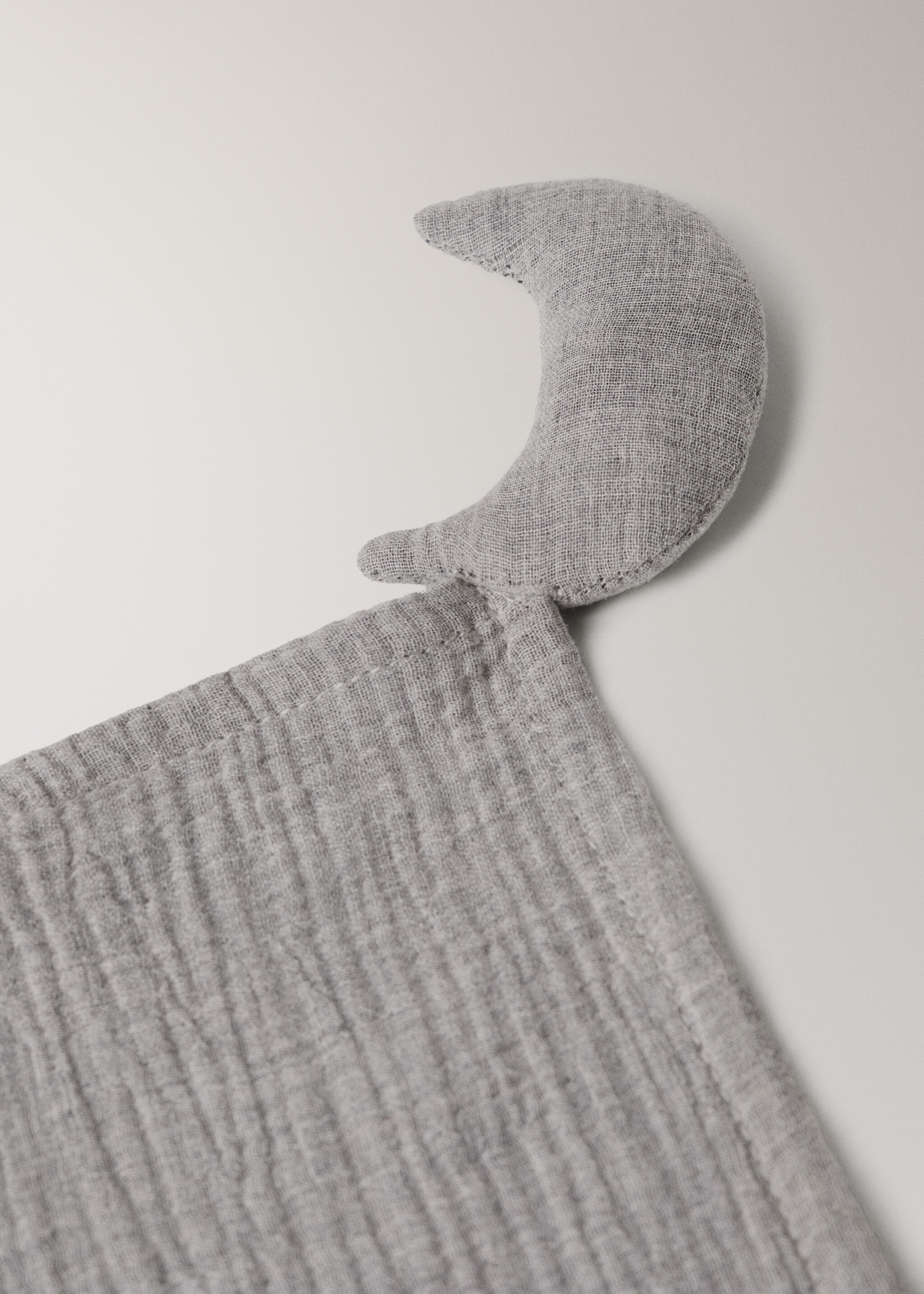 Moon baby security blanket - Details of the article 1, Grey. Ref: 27064784-00.