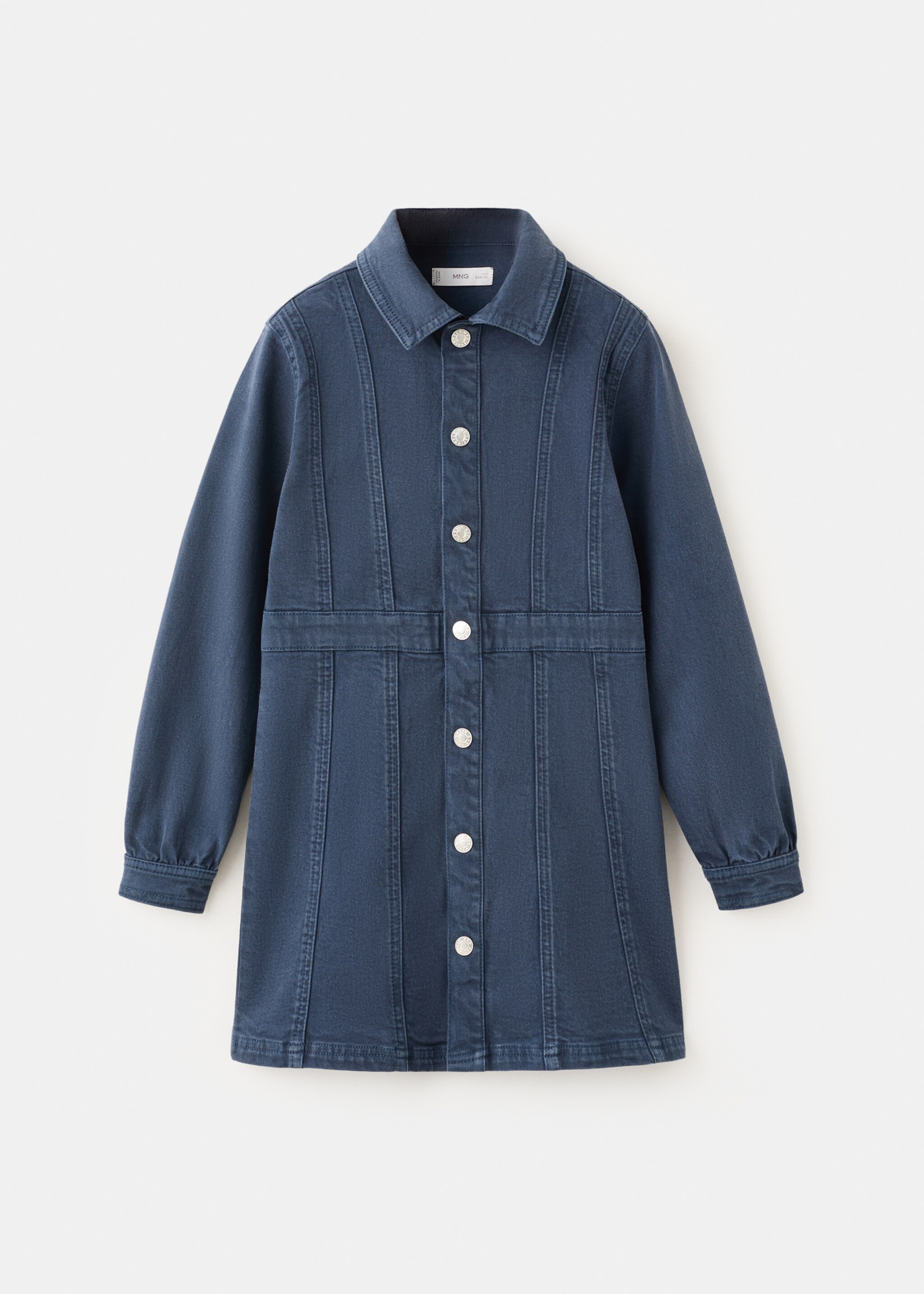 فستان قصير من الجينز - منتج دون نموذج, أزرق غامق. Ref: 27065147-00.