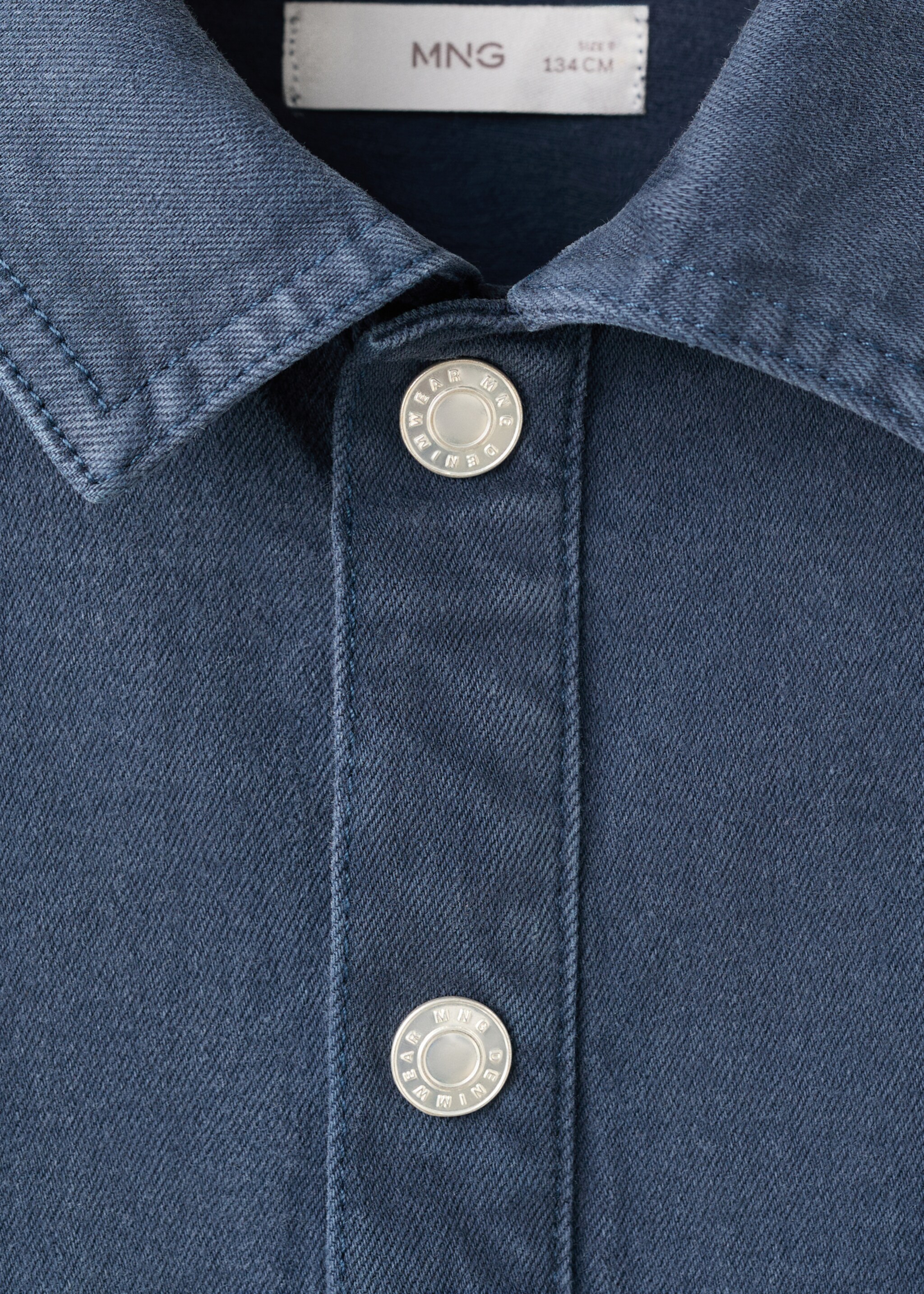 فستان قصير من الجينز - تفاصيل المنتج 8, أزرق غامق. Ref: 27065147-00.