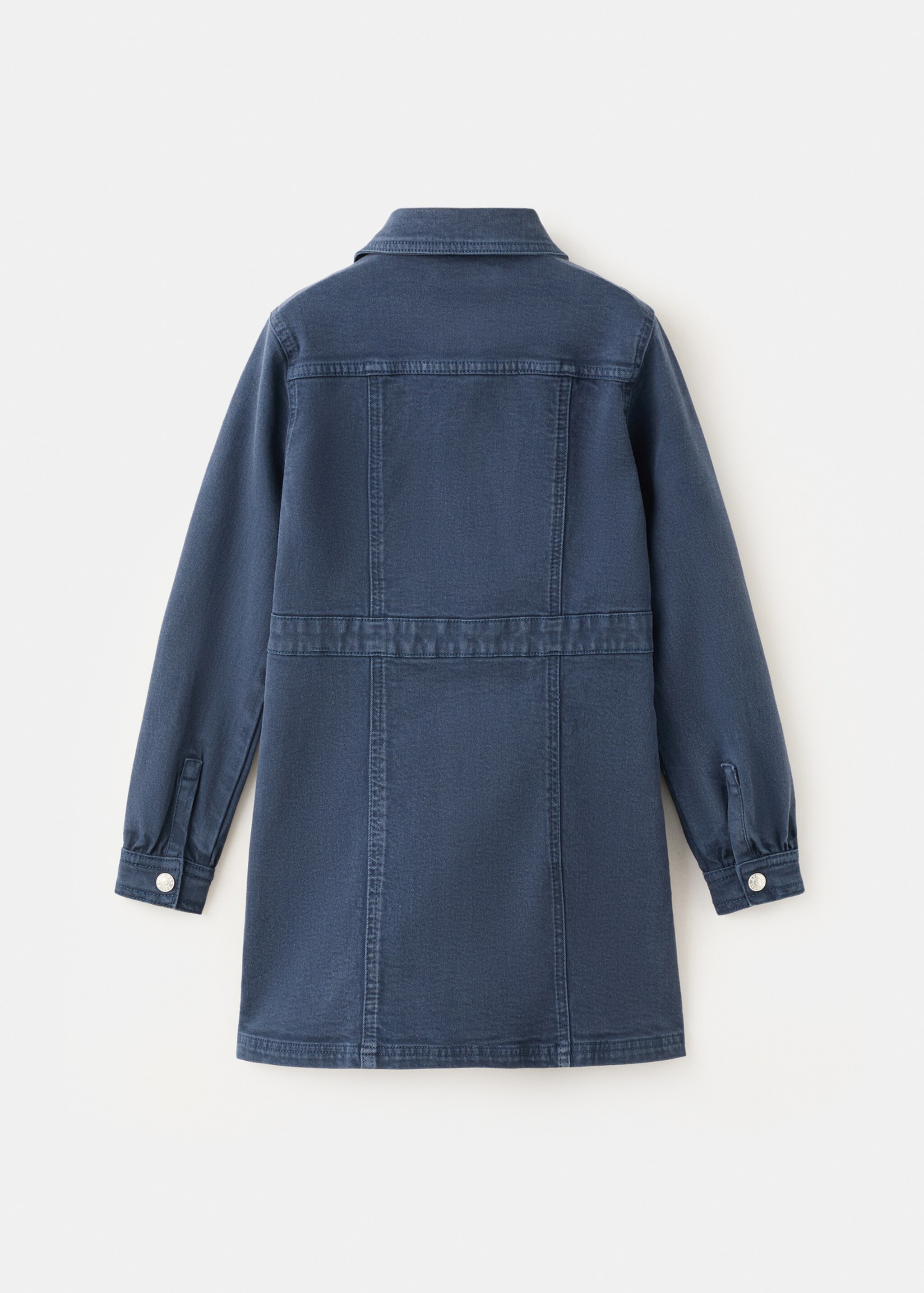 فستان قصير من الجينز - الجهة الخلفية للمنتج, أزرق غامق. Ref: 27065147-00.