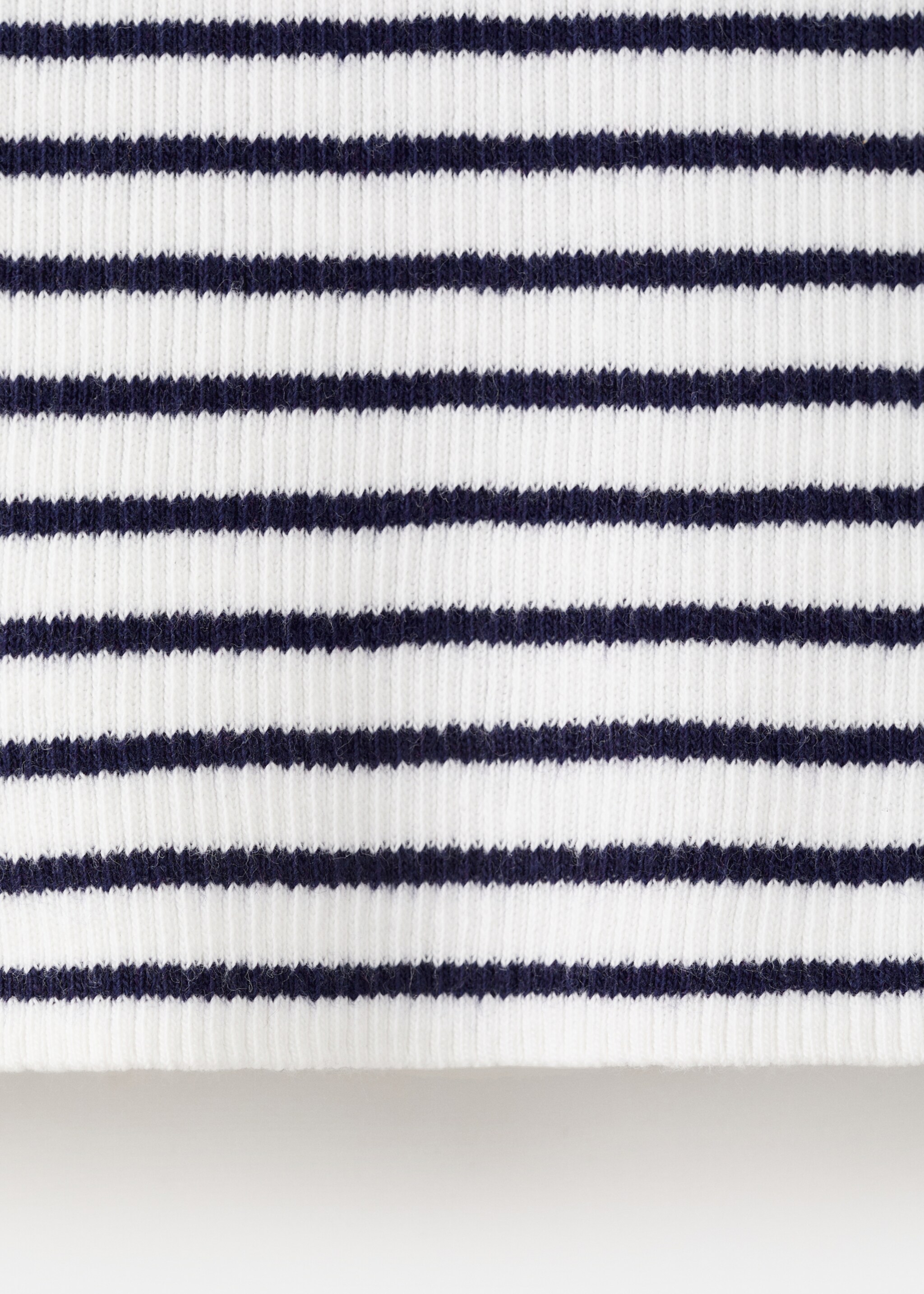 Striped knit top - Details of the article 0, Off White. Ref: 27065149-00.