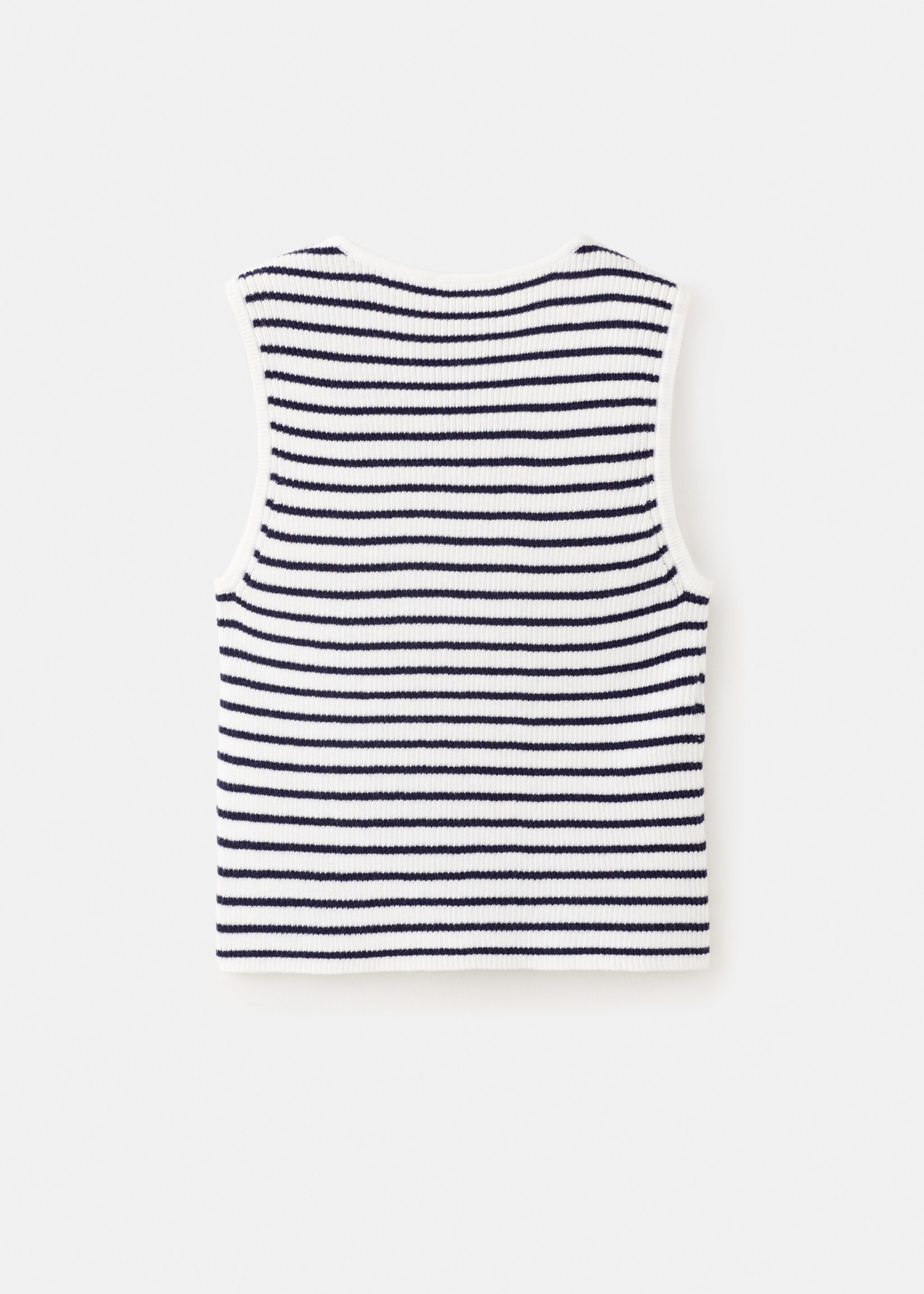 Striped knit top - Reverse of the article, Off White. Ref: 27065149-00.