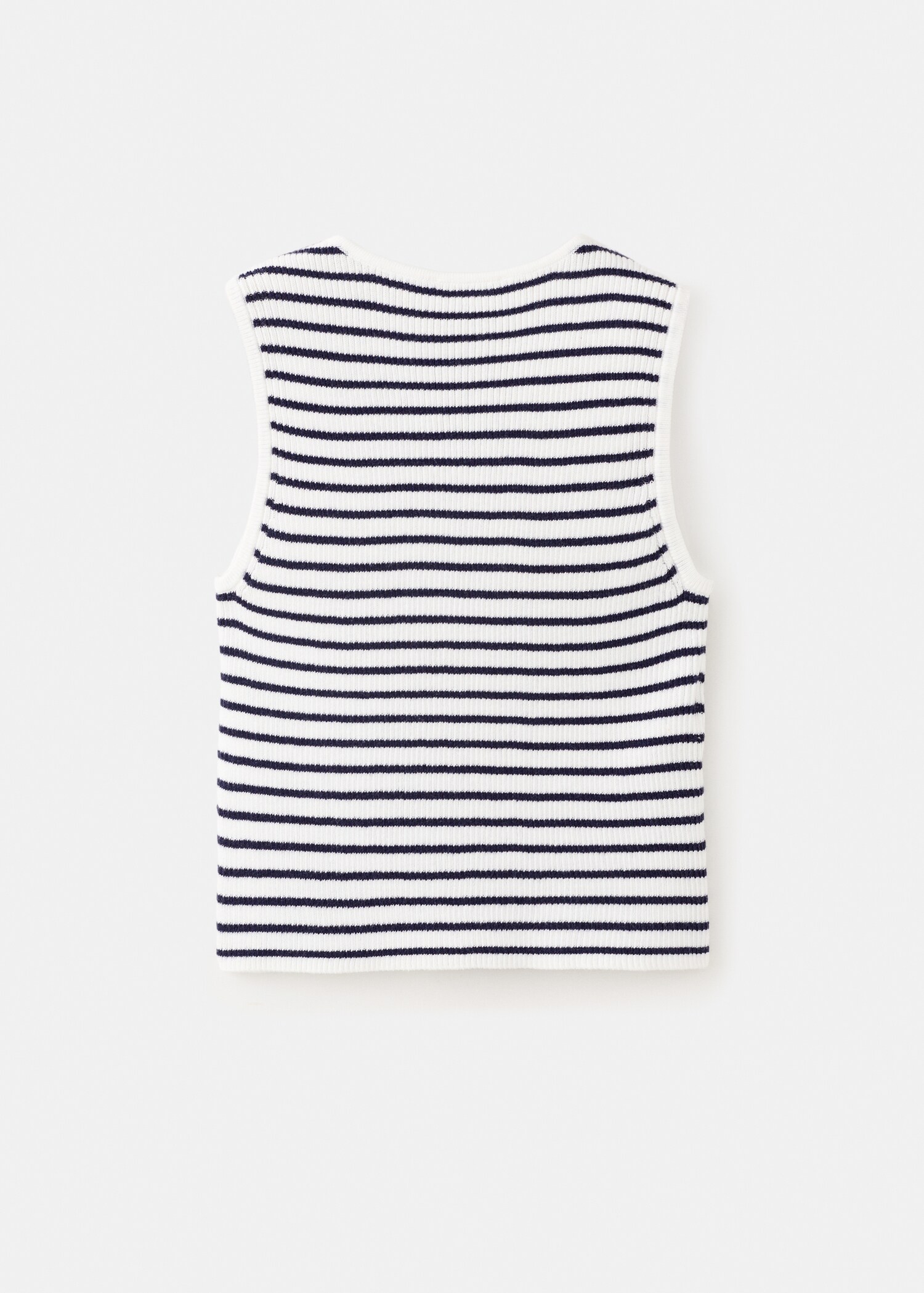 Gestreiftes Jersey-Top - Rückseite des Artikels