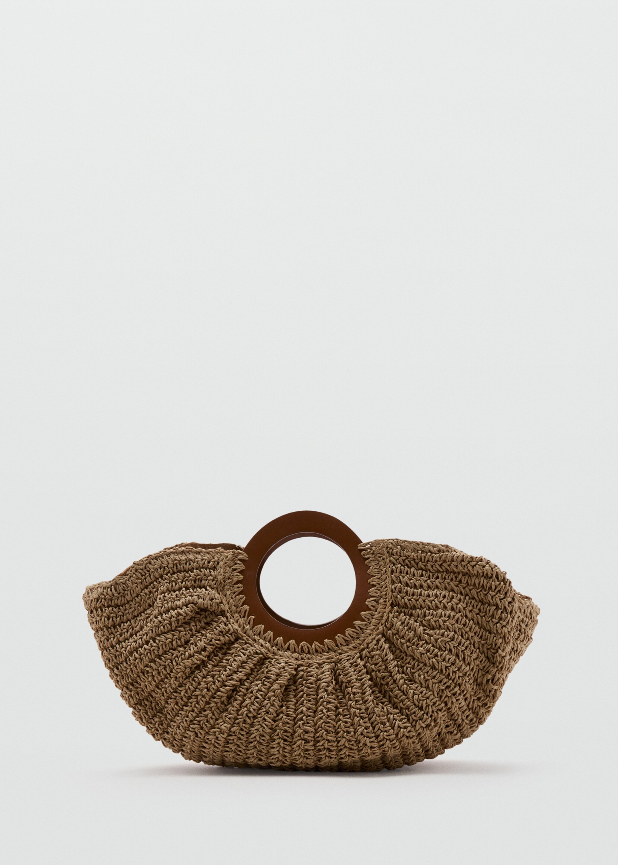 Handtas van natuurlijke vezel - Artikel zonder model, Bruin. Ref: 27065156-00.