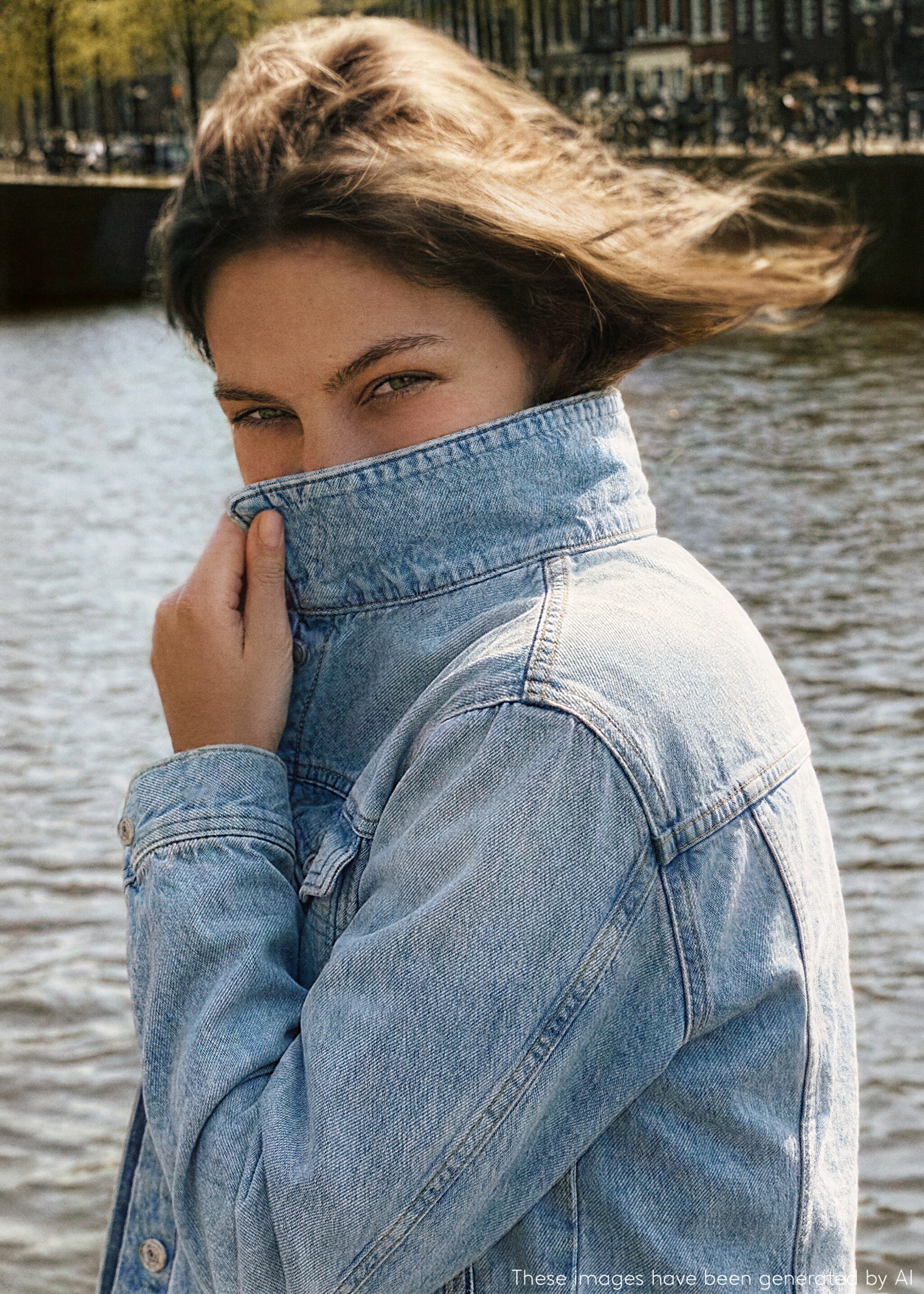 Cazadora vaquera bolsillos - Detalle del artículo 5, Azul medio. Ref: 27065158-00.