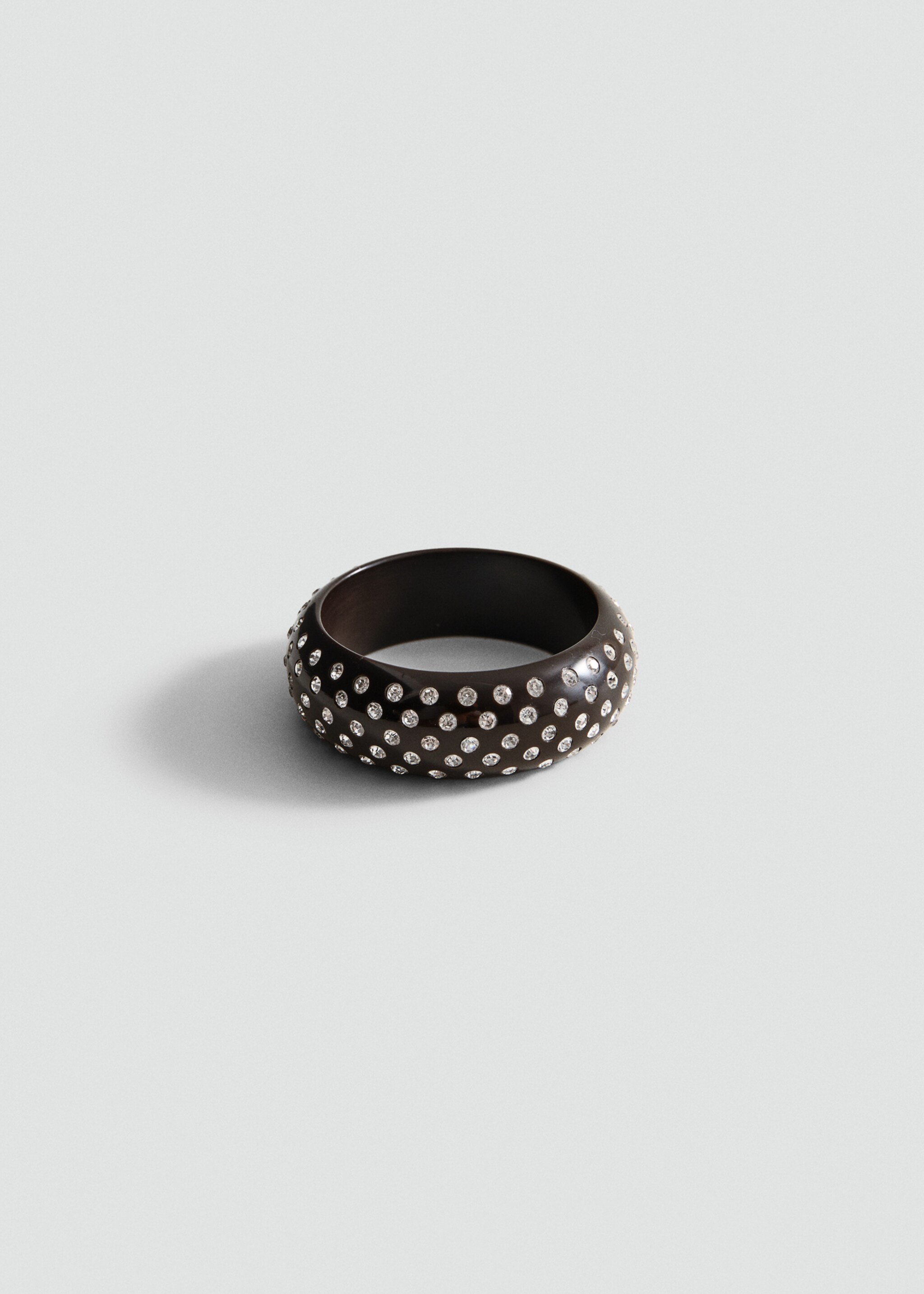 Resin strass bracelet - Article without model, Brown. Ref: 27065162-00.