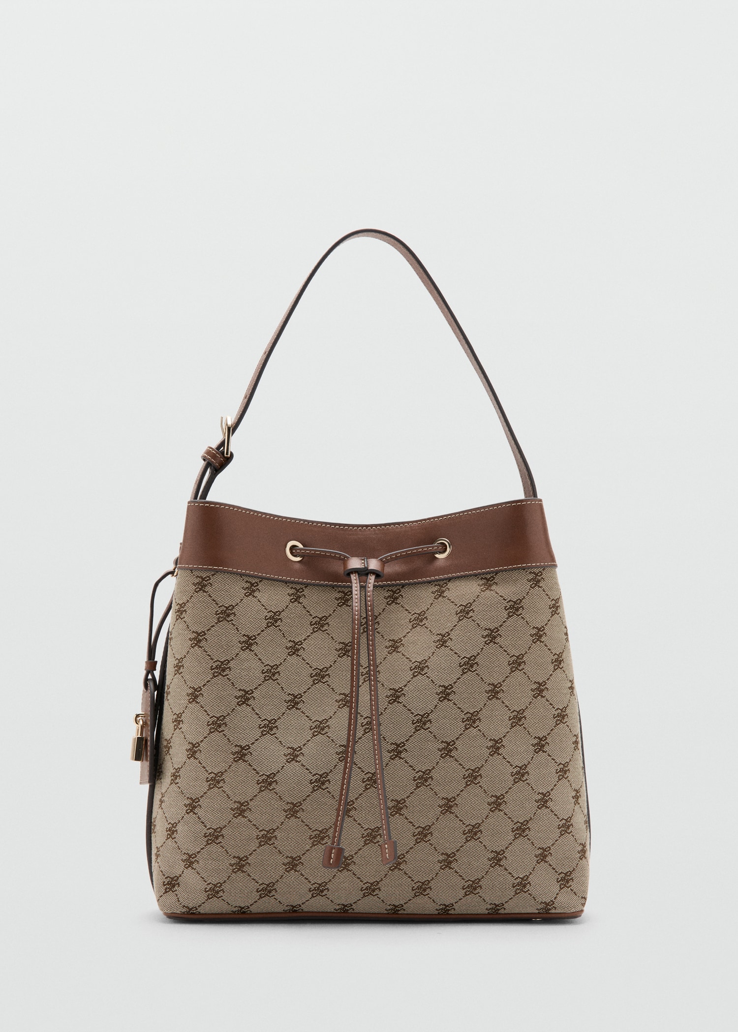 Bucket bag with printed logo - Article without model