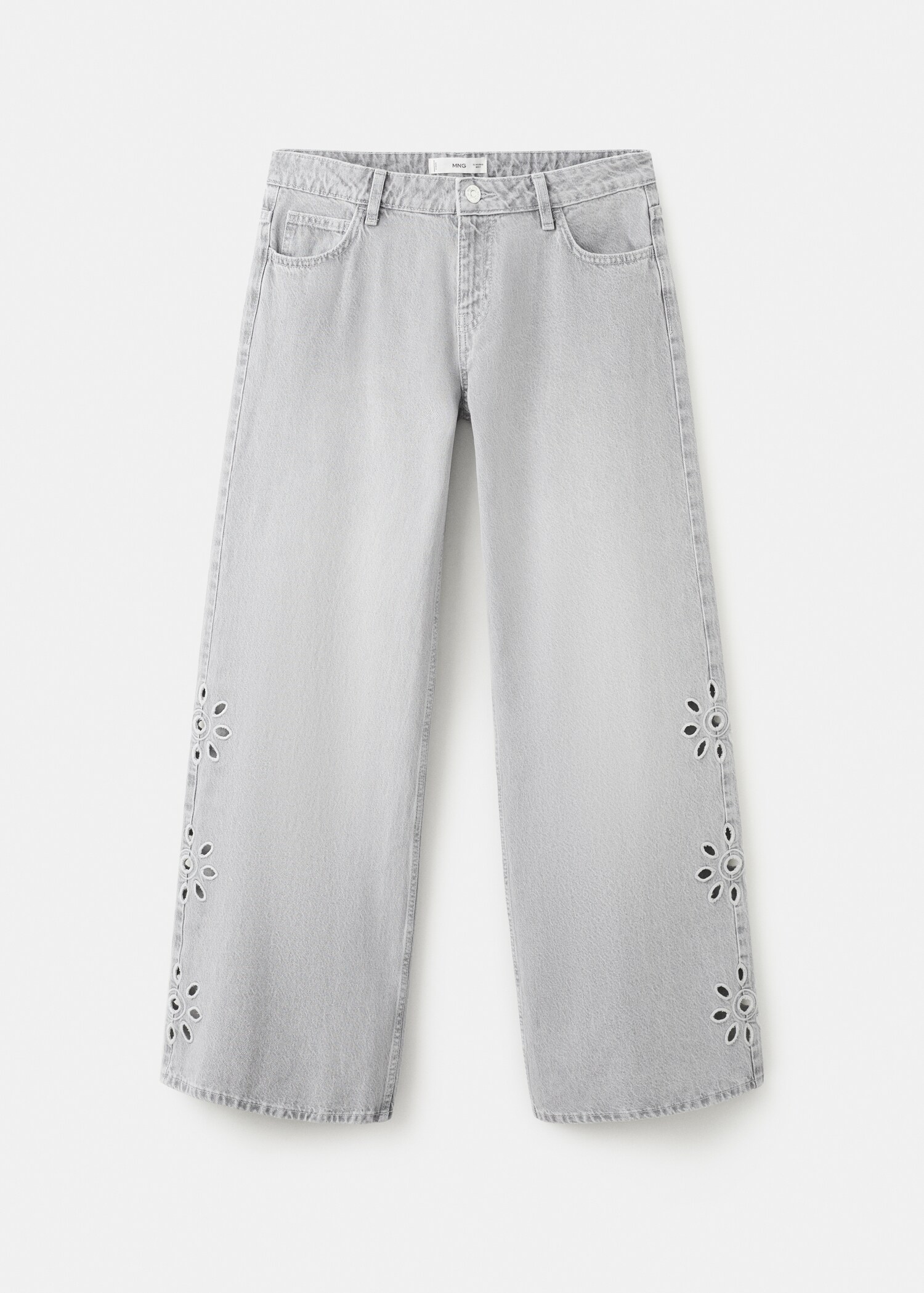 Jean droit brodé - Article sans modèle