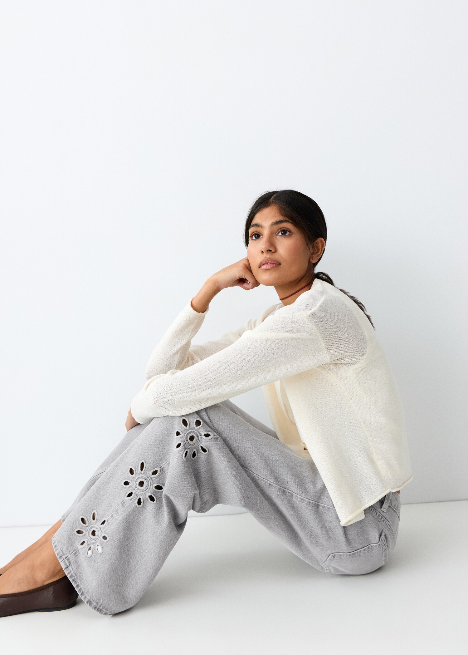 Jean droit brodé - Détail de l'article 2