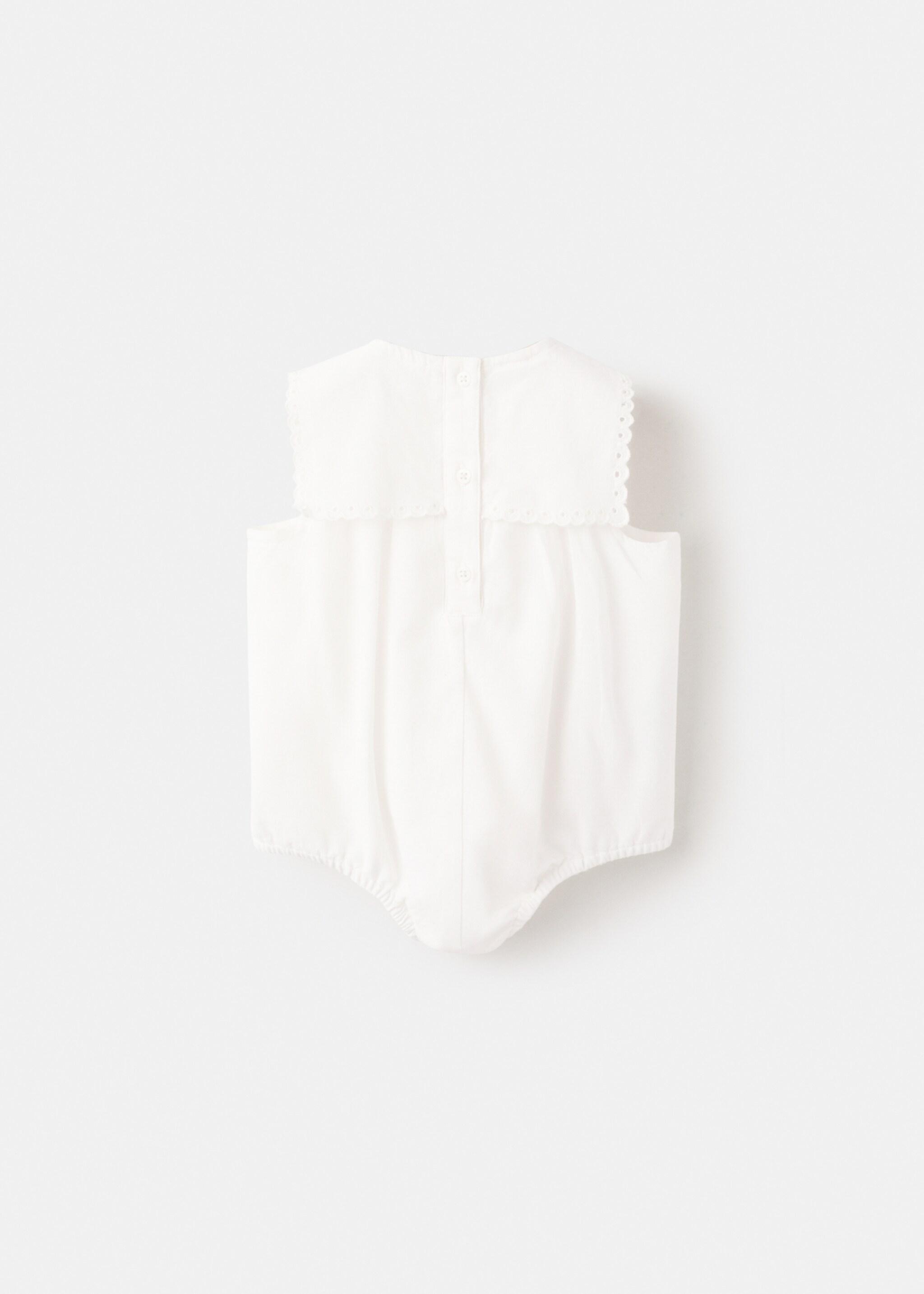 Cotton one-piece suit - Reverse of the article, Off White. Ref: 27065807-00.