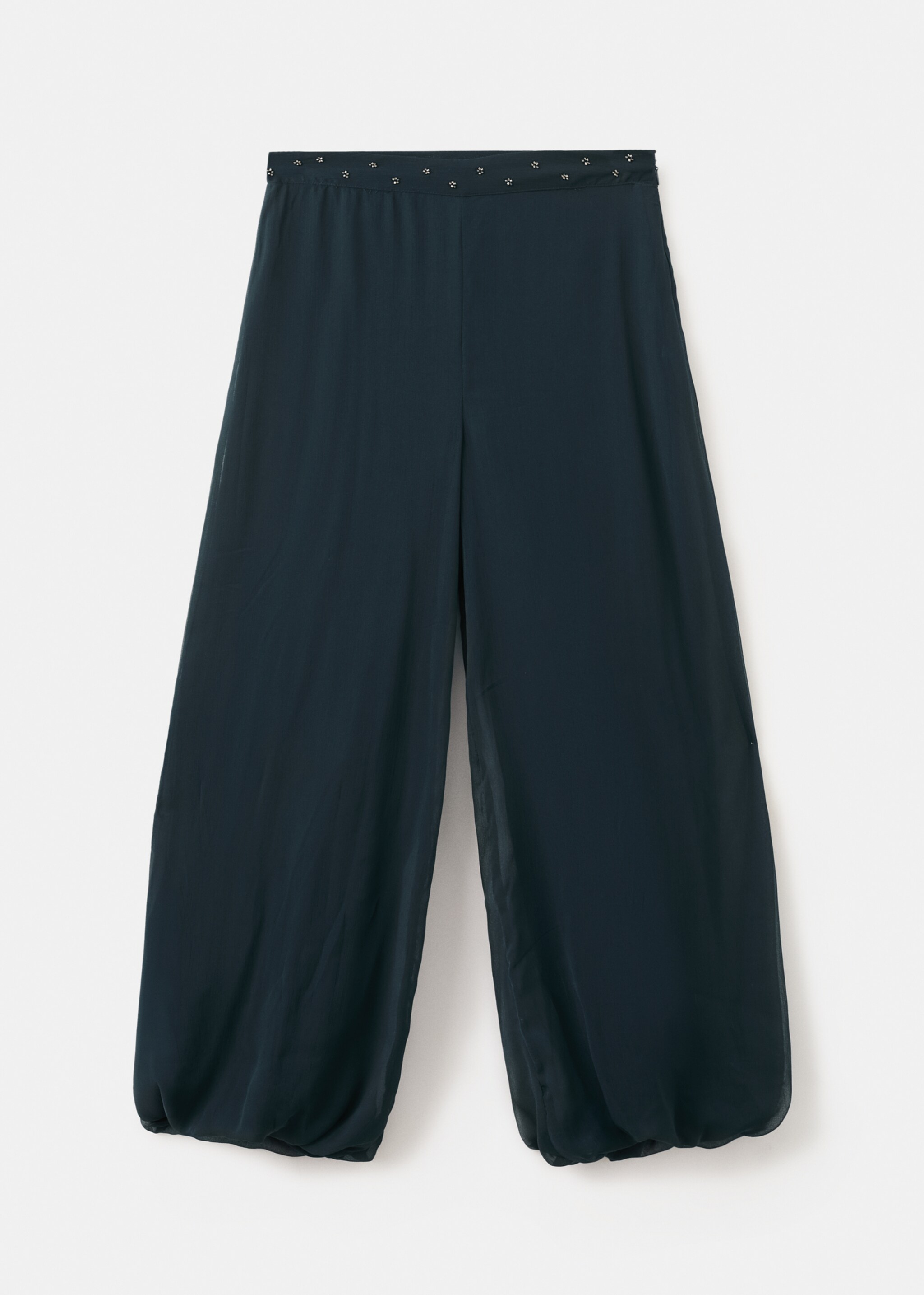 Pantalon balloon strass - Article sans modèle, Bleu marine. Ref: 27065808-00.