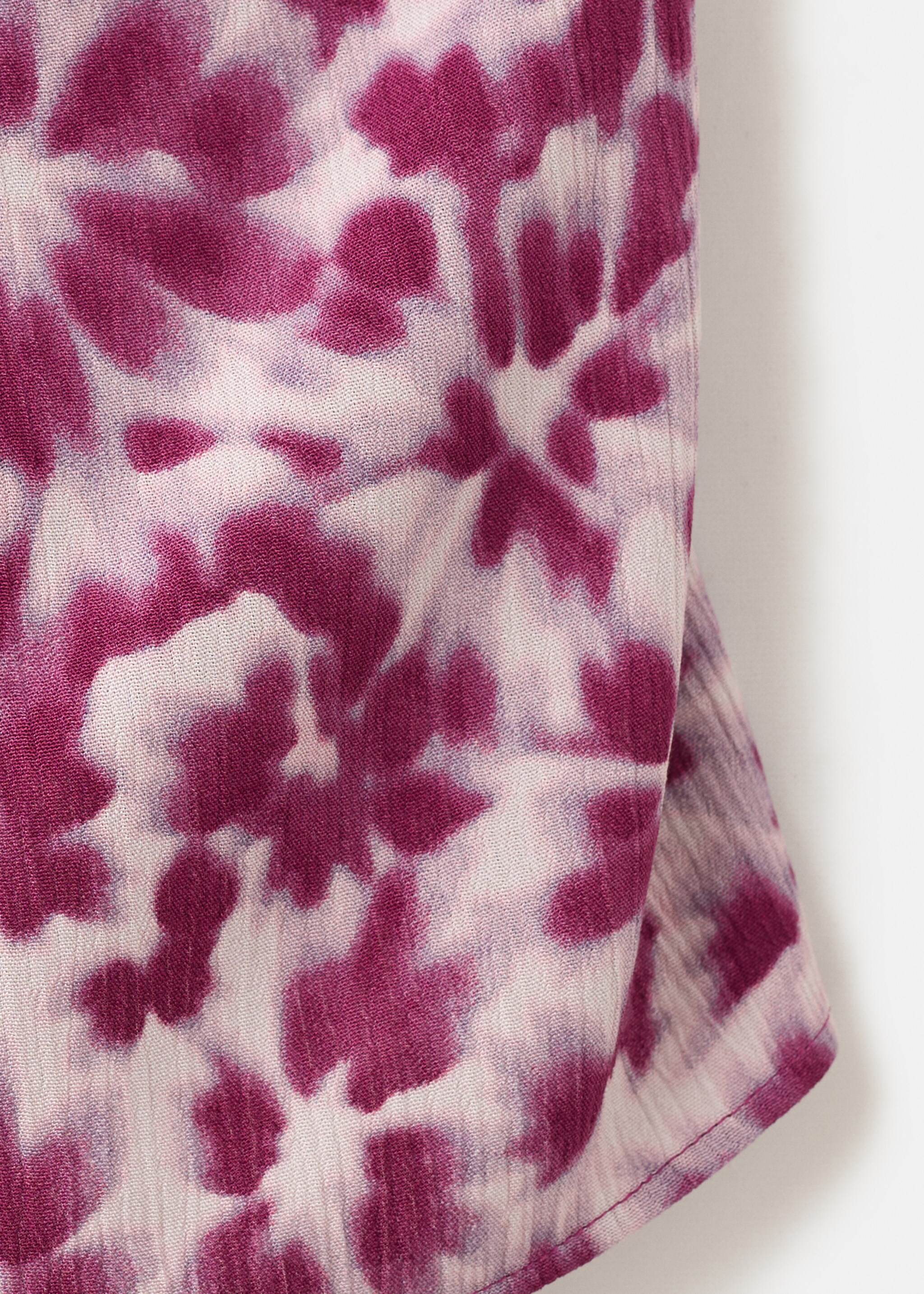 Asymmetric printed top - Details of the article 0, Pink. Ref: 27065810-00.