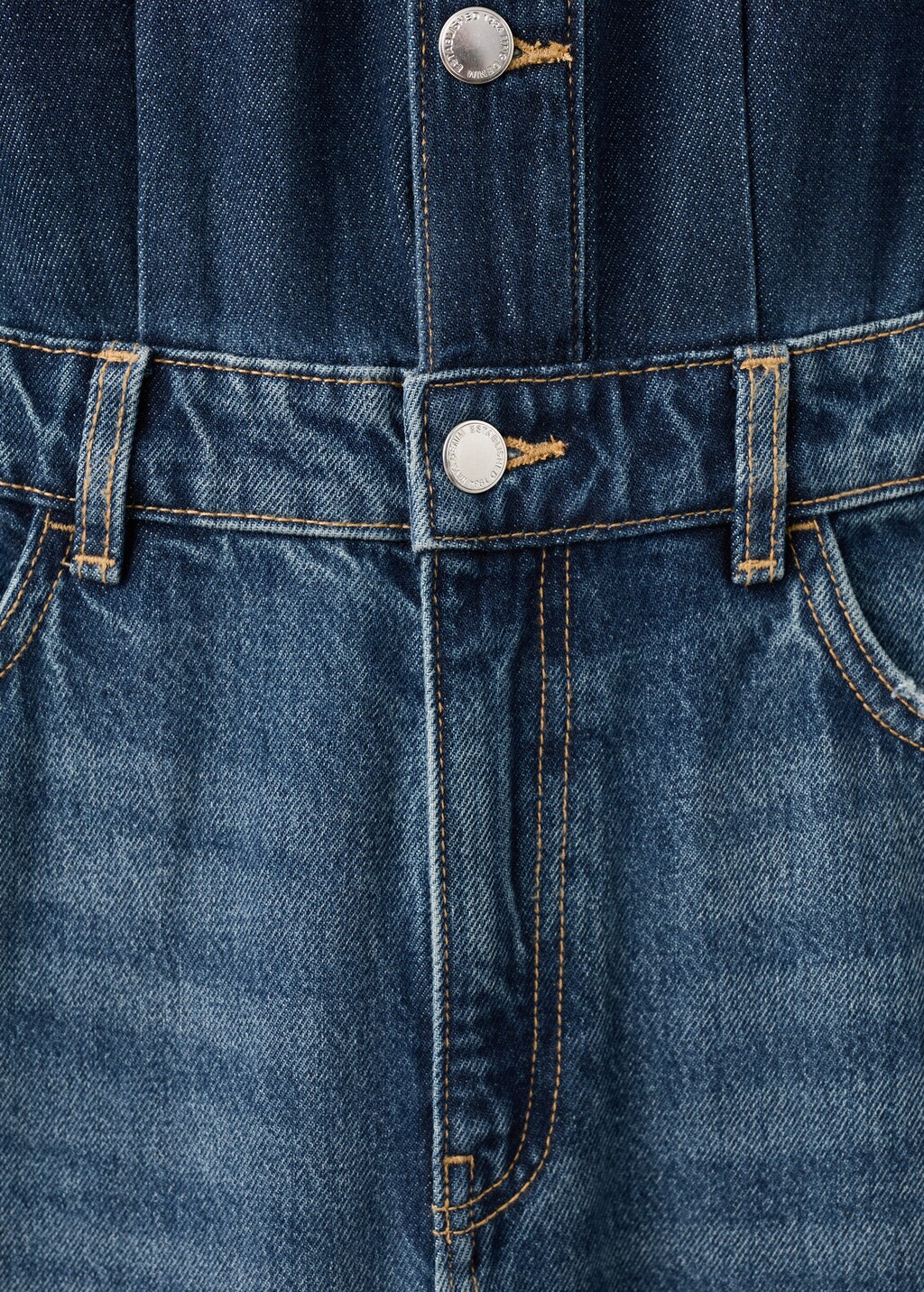 Buttons denim jumpsuit - image 5