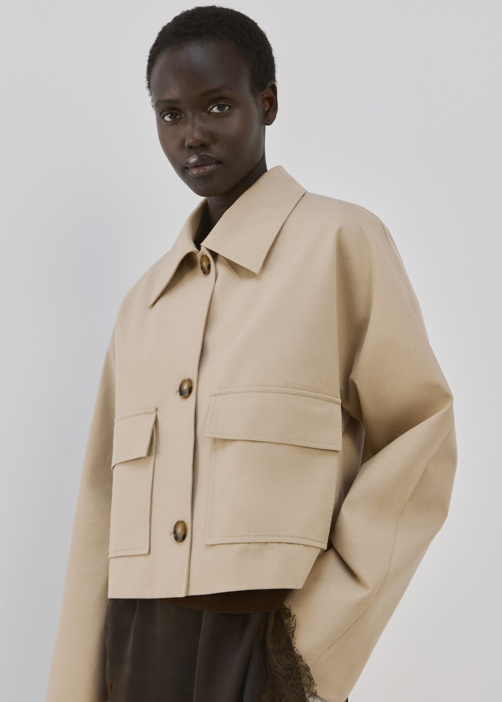 Mango Cotton jacket with pockets