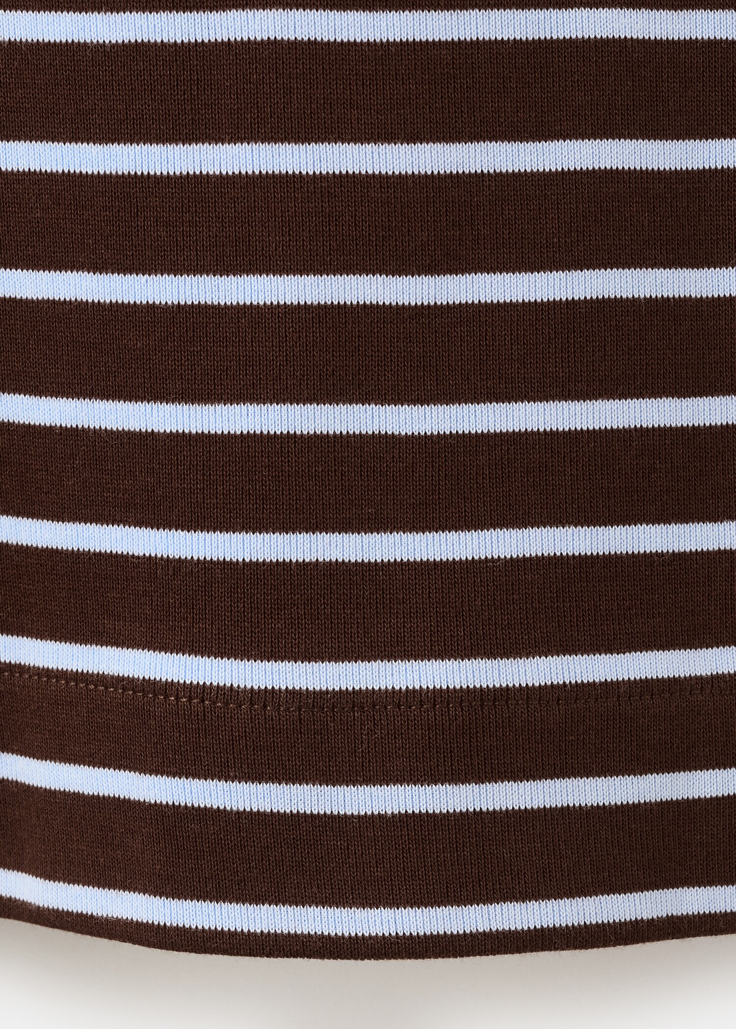 Striped boat neck sweatshirt - Details of the article 0