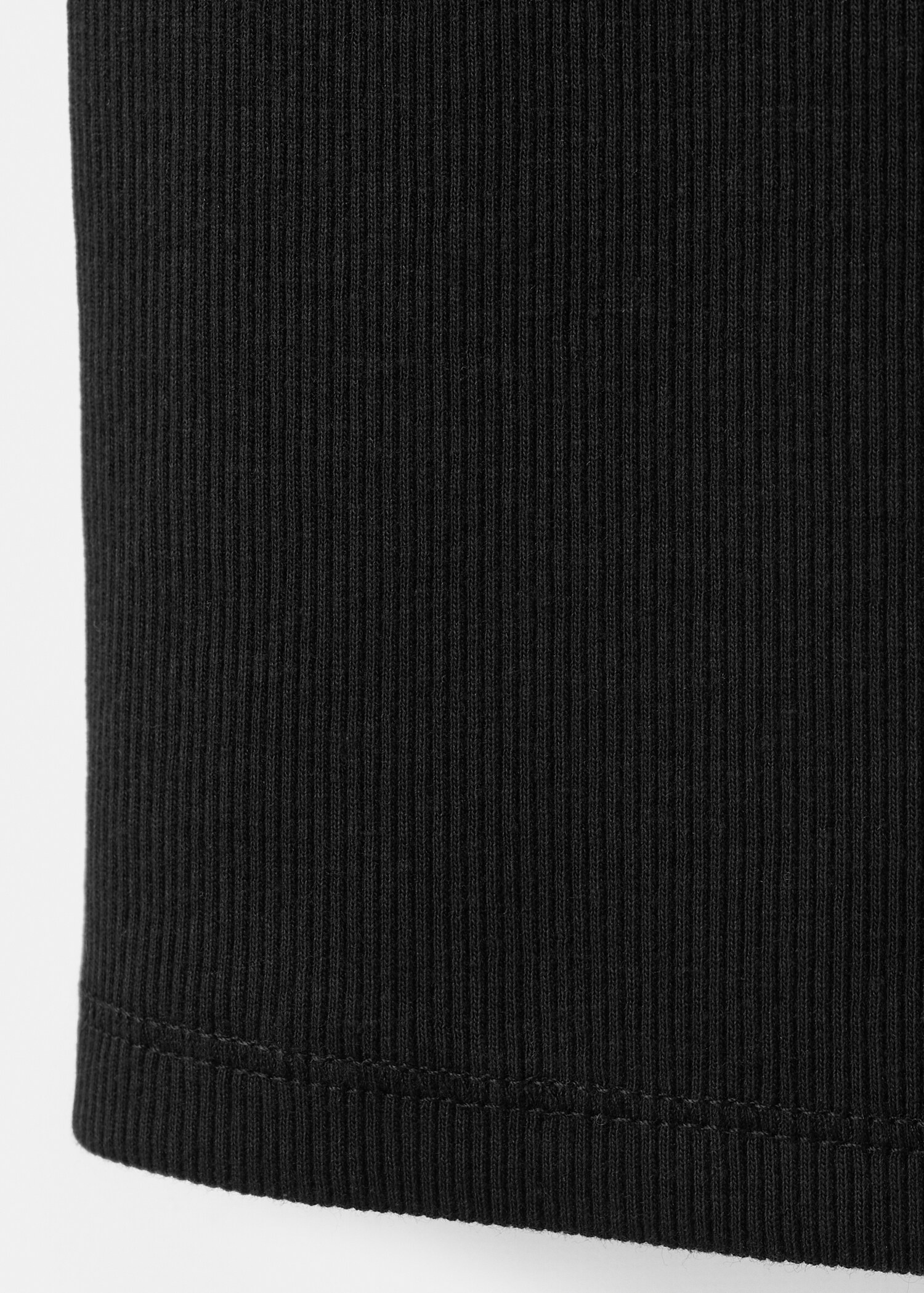 Ribbed cotton-blend top - Details of the article 0