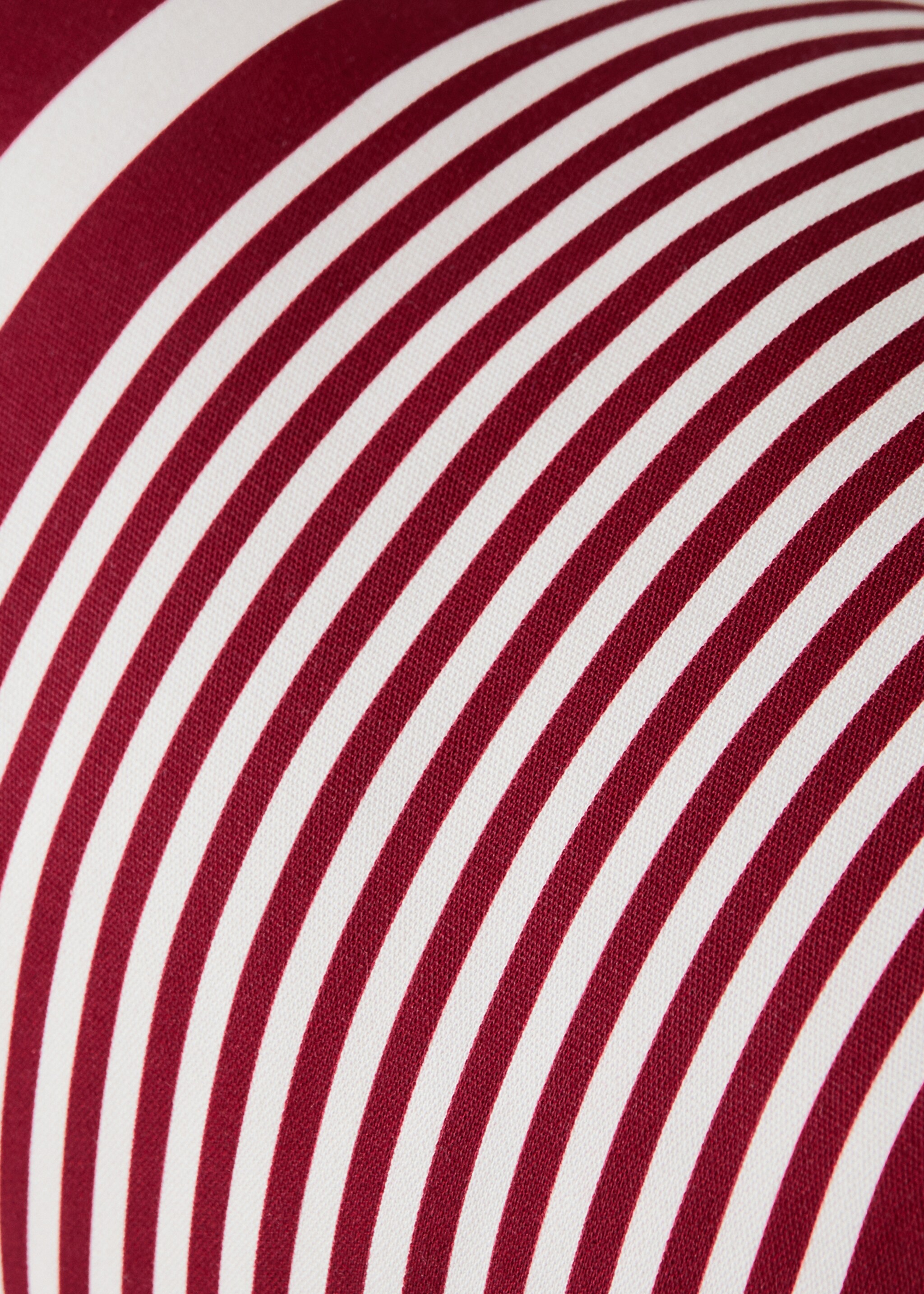 Waterproof striped bolster cushion 20x50 cm - Details of the article 3, Red. Ref: 27065832-00.