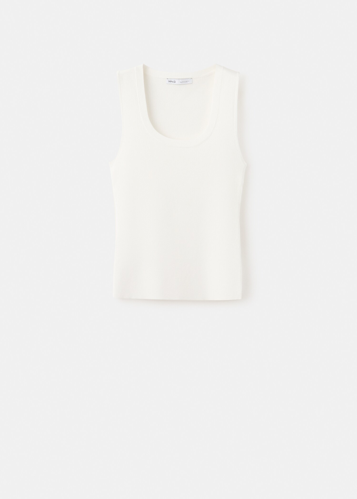 Round-neck knitted top - Article without model