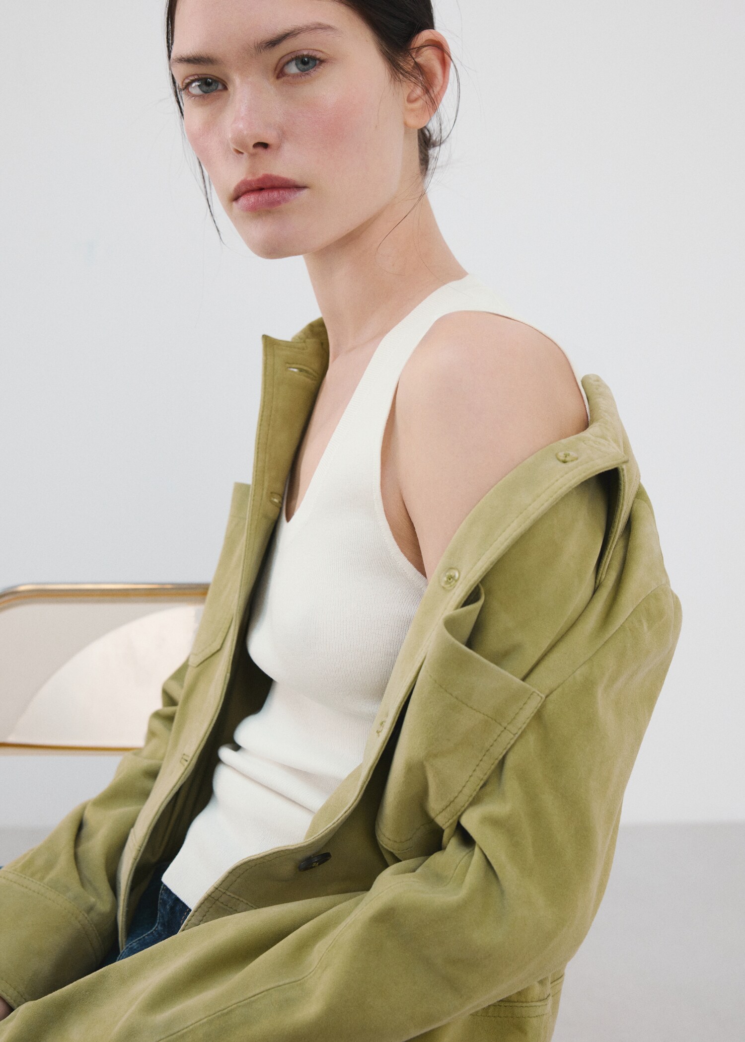 Round-neck knitted top - Details of the article 2