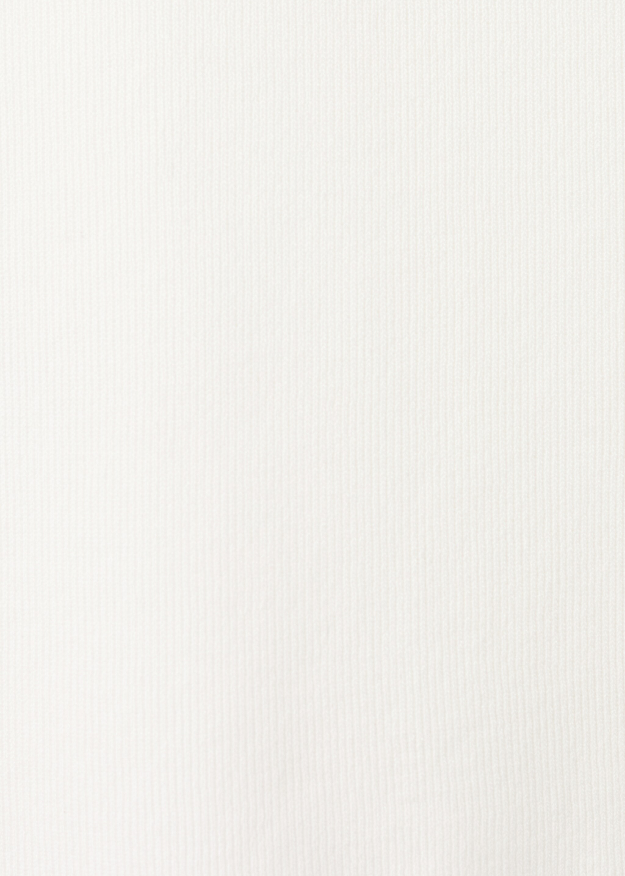 Round-neck knitted top - Details of the article 8, Ecru. Ref: 27065834-00.