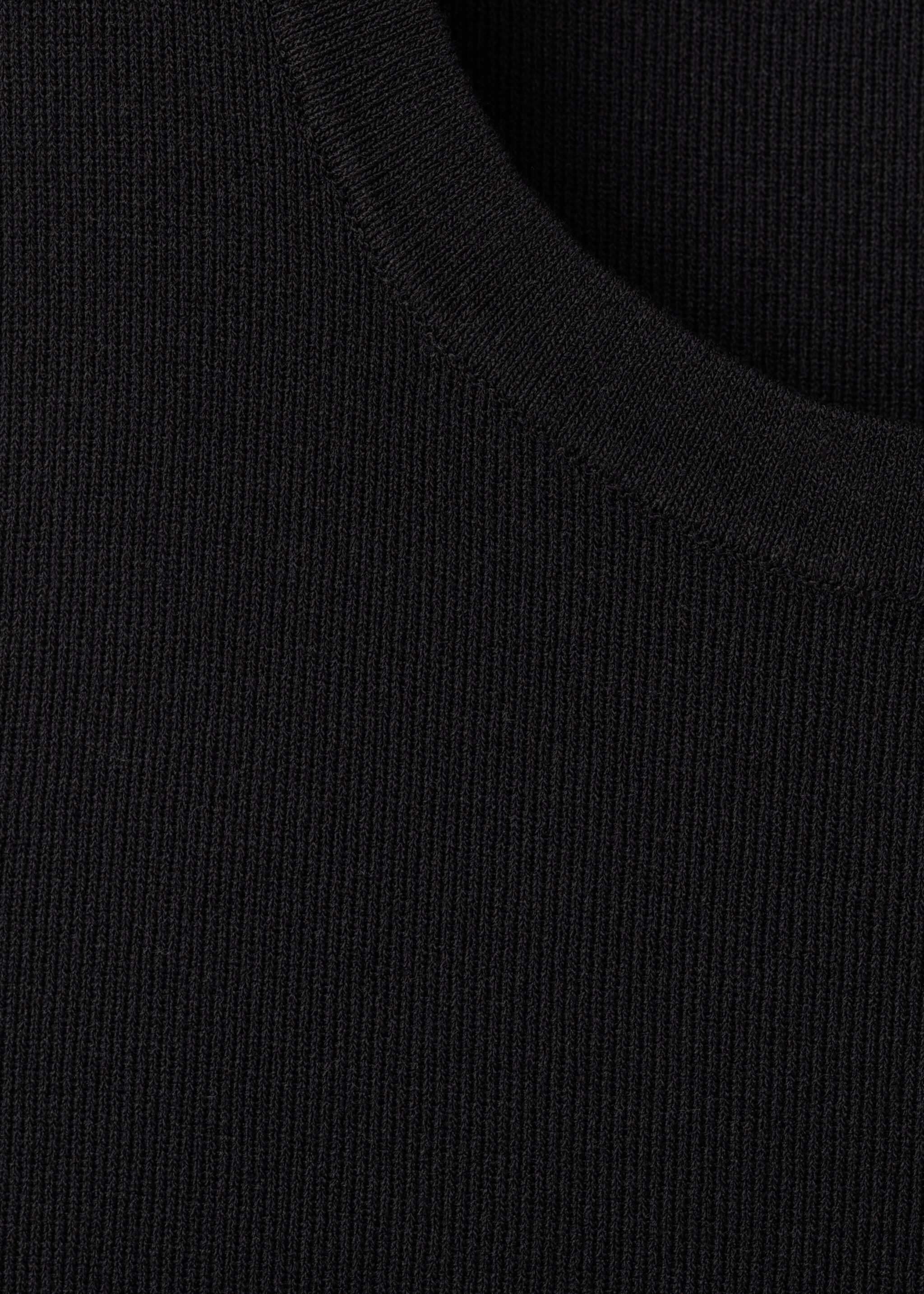 Top maille coton lin - Détail de l'article 8, Noir. Ref: 27065834-00.