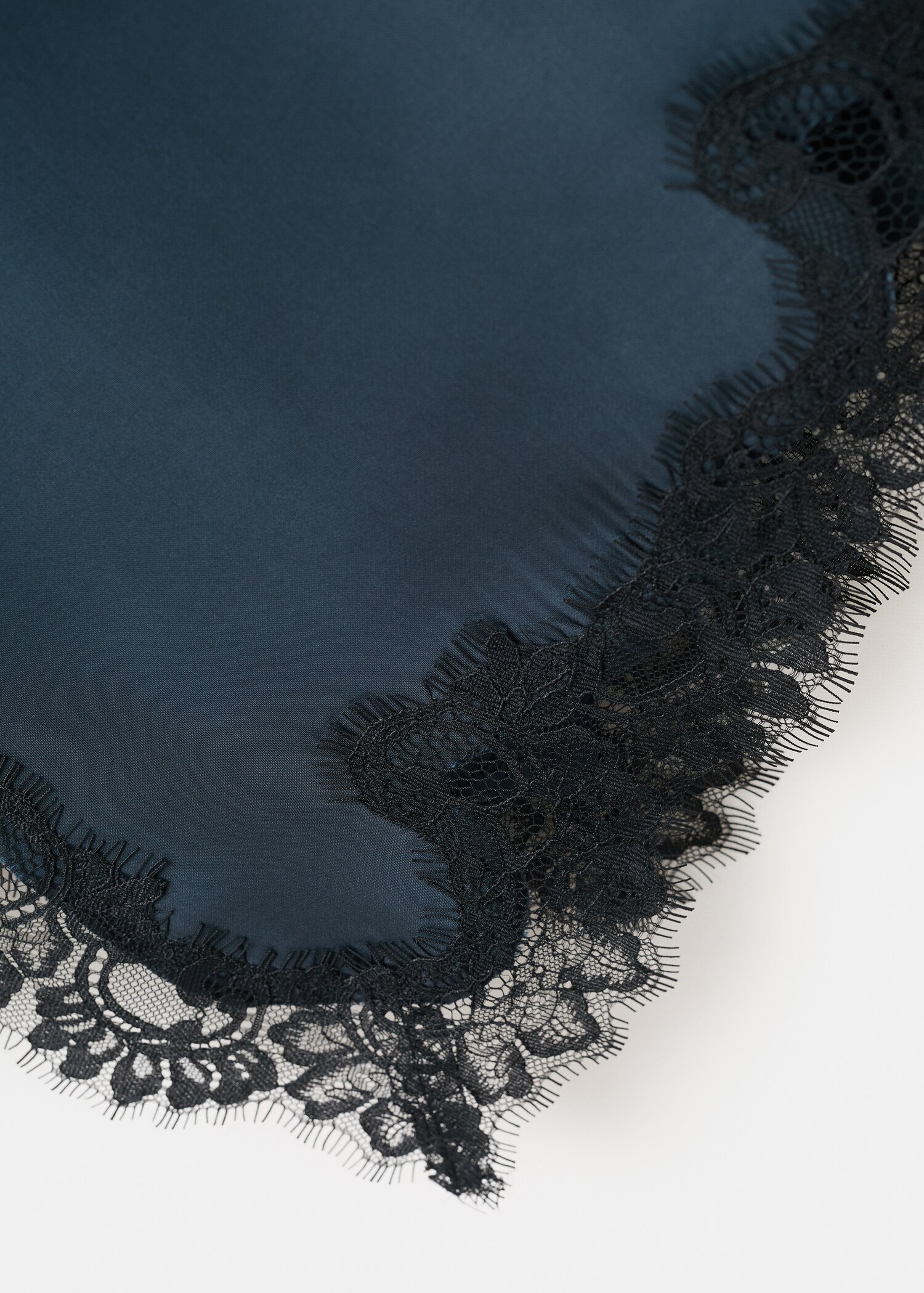 Top de llenceria blonda asimètric - Detall de l'article 0