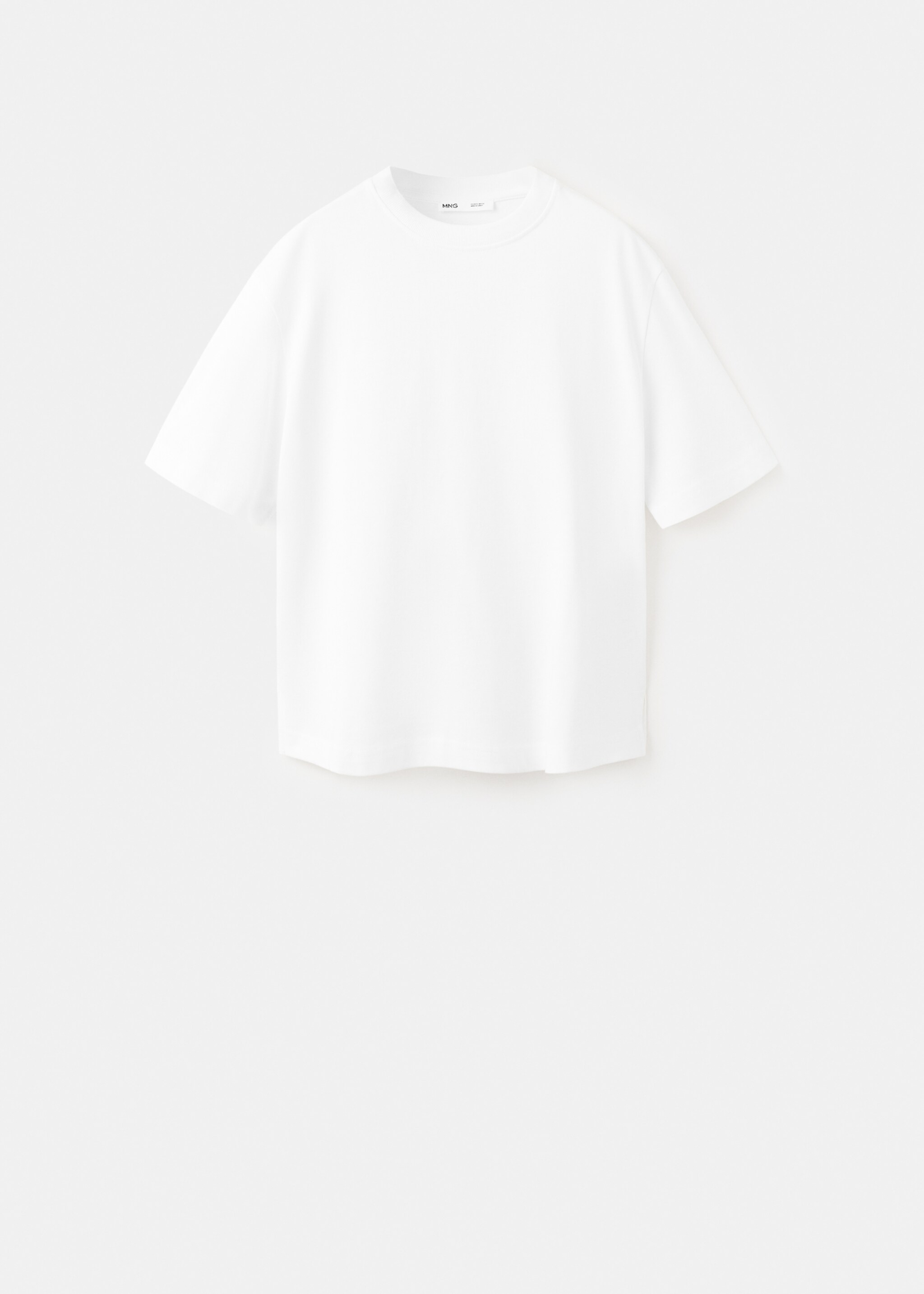 Oversized cotton t-shirt - Article without model, White. Ref: 27065838-00.