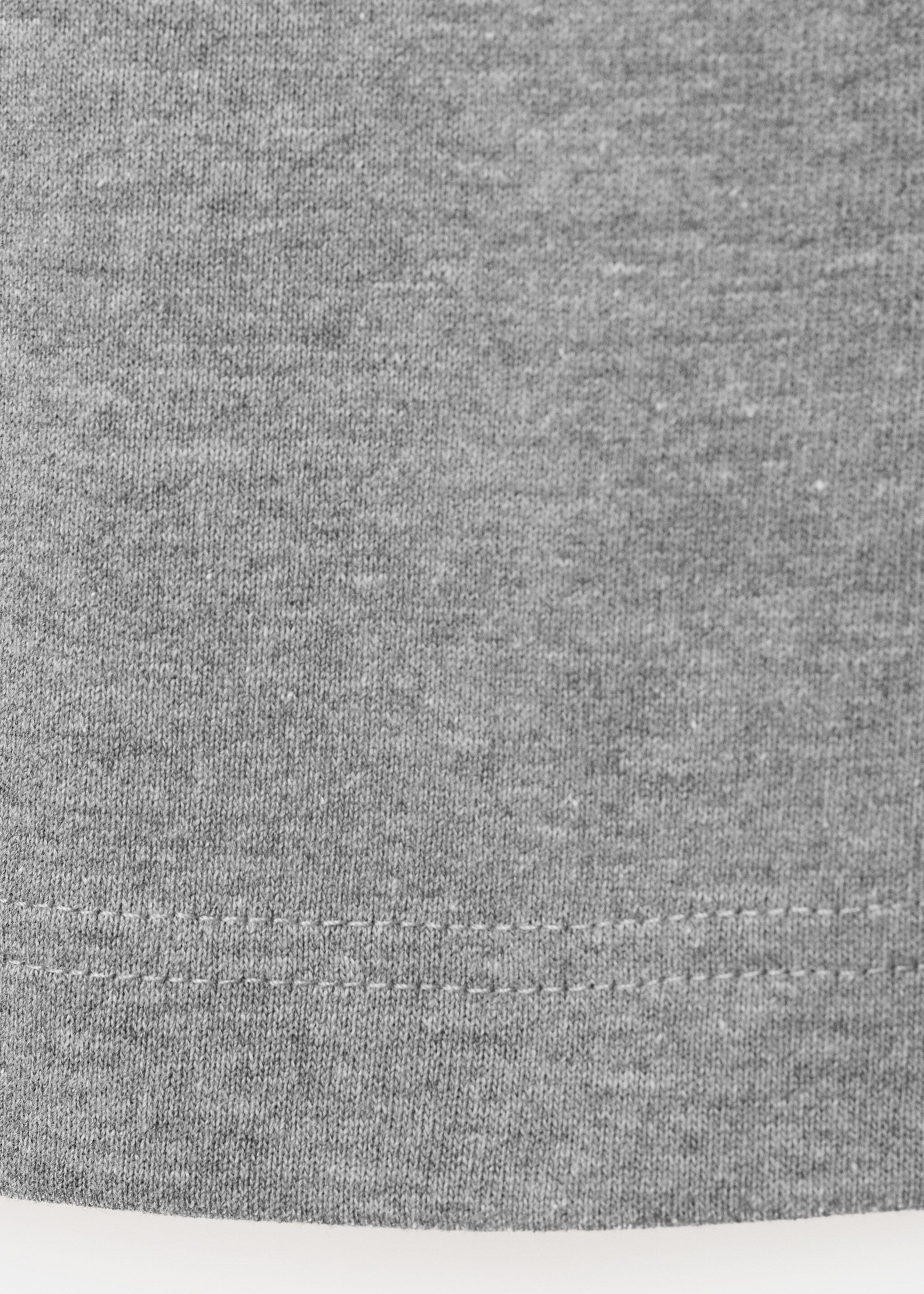 Oversized cotton t-shirt - Details of the article 0, Medium Heather Grey. Ref: 27065838-00.