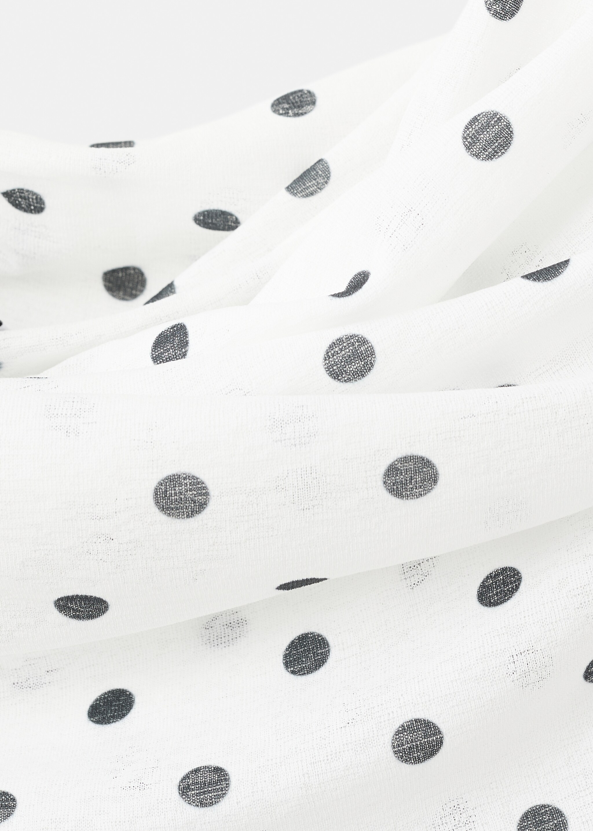 Μπλούζα πουά στράπλες - Λεπτομέρεια του προϊόντος 8, Λευκό. Ref: 27065842-00.