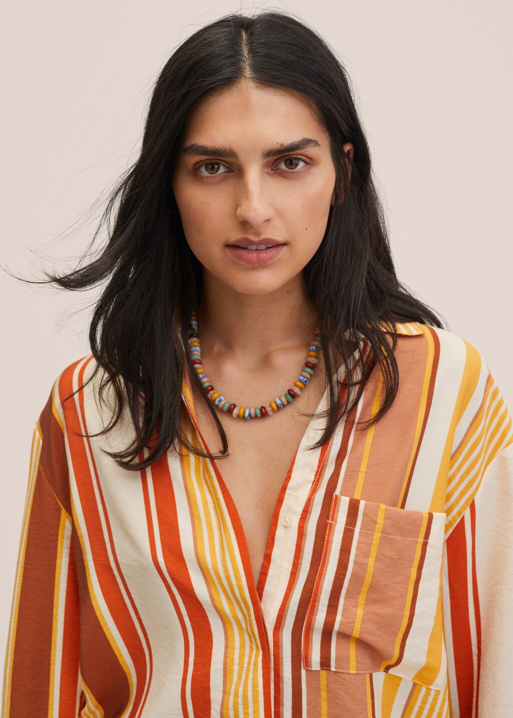Chemise rayée multicolore femme sale