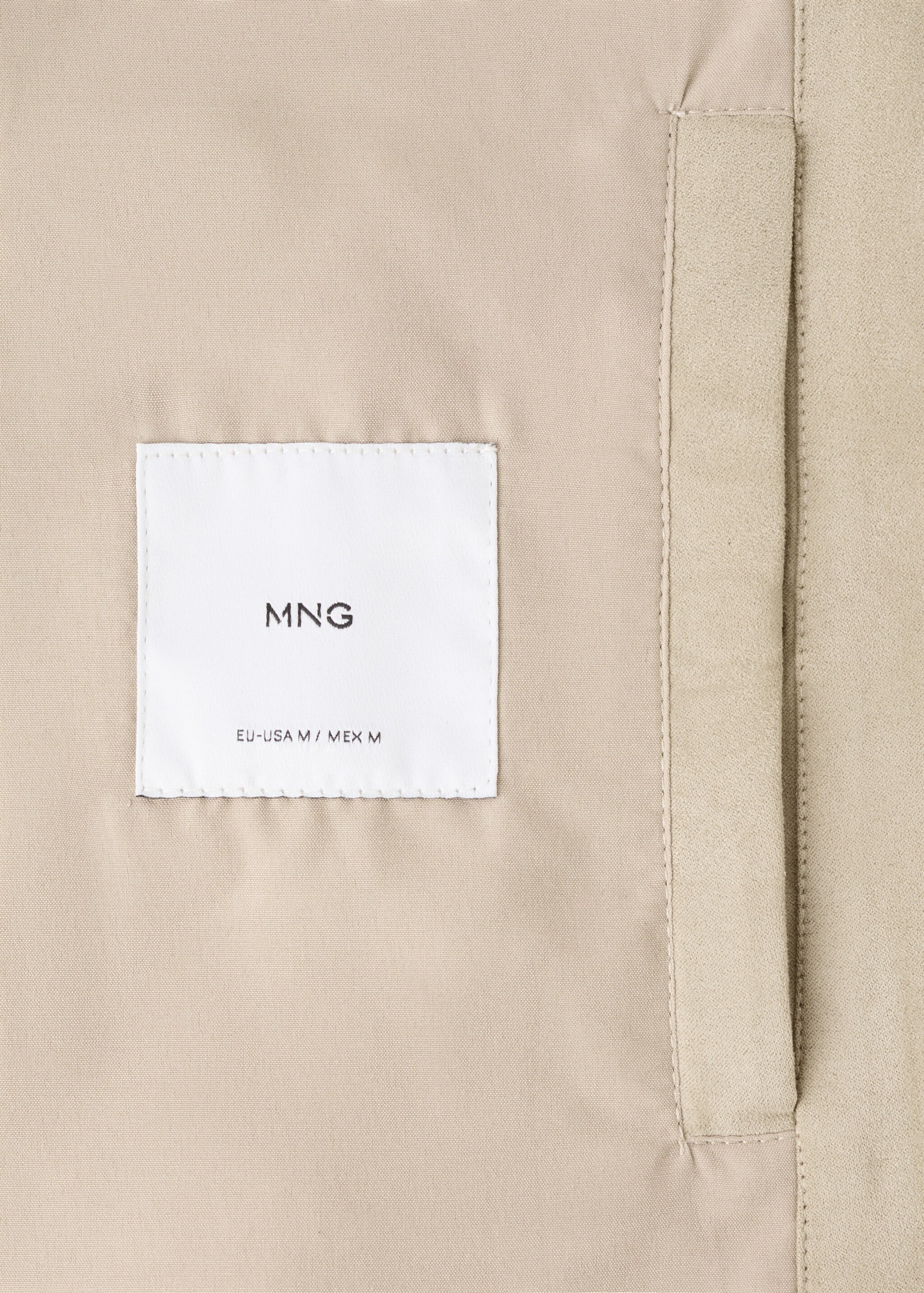 جاكيت بتأثير شمواة - تفاصيل المنتج 0, بيج. Ref: 27065928-00.