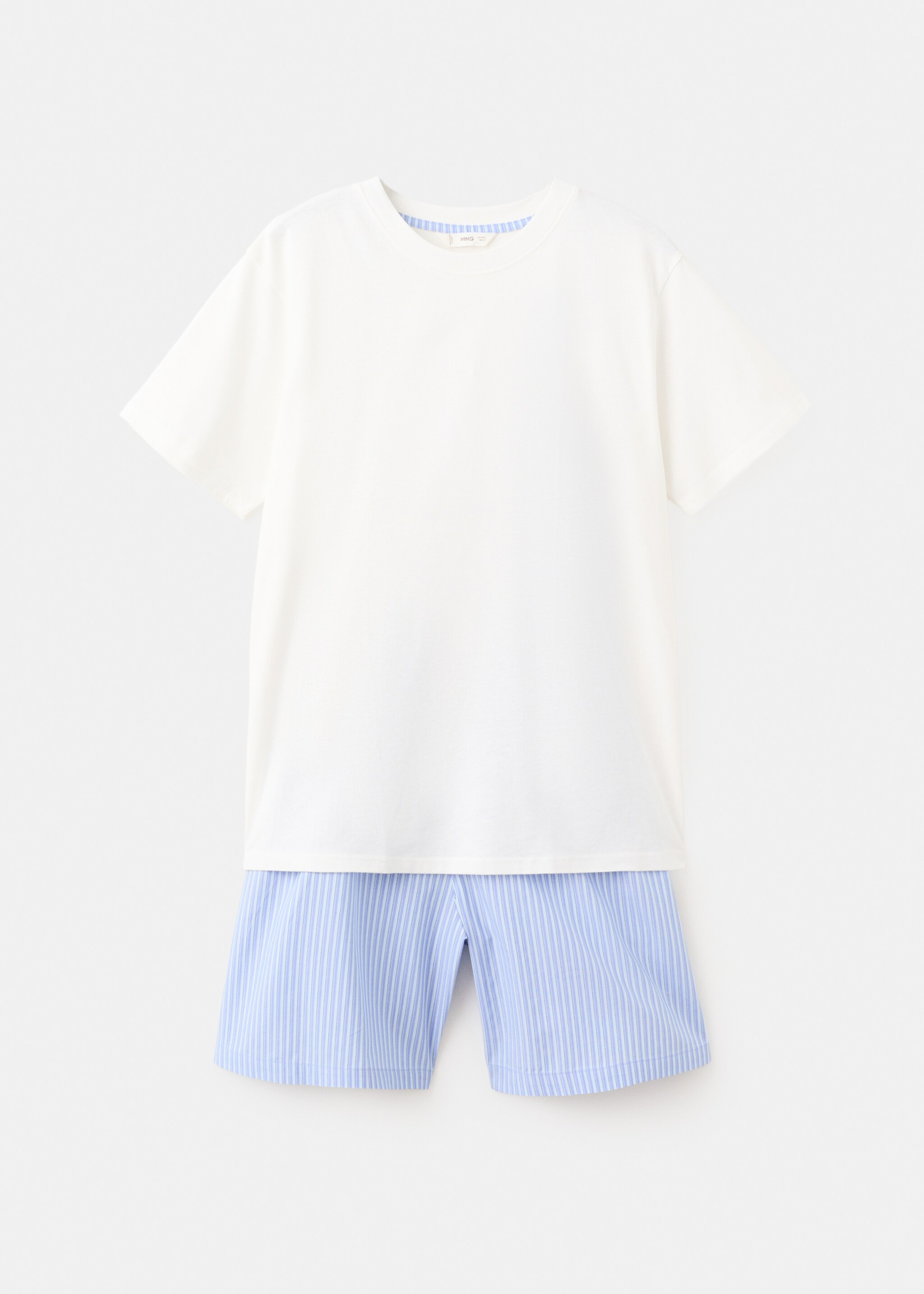Πιτζάμα κοντή βαμβάκι ριγέ - Προϊόν χωρίς μοντέλο, Μπλε. Ref: 27065932-00.