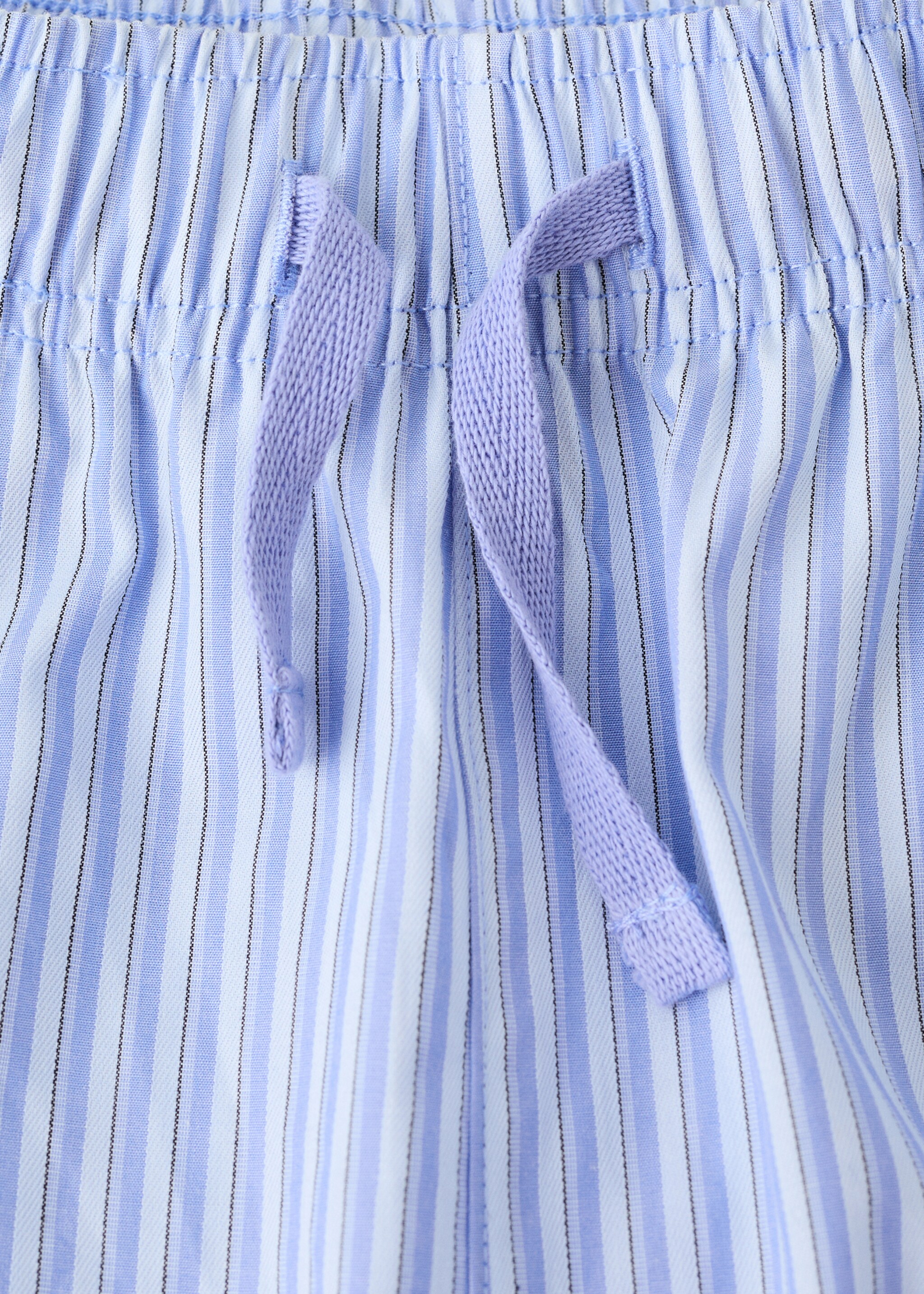 Πιτζάμα κοντή βαμβάκι ριγέ - Λεπτομέρεια του προϊόντος 0, Μπλε. Ref: 27065932-00.