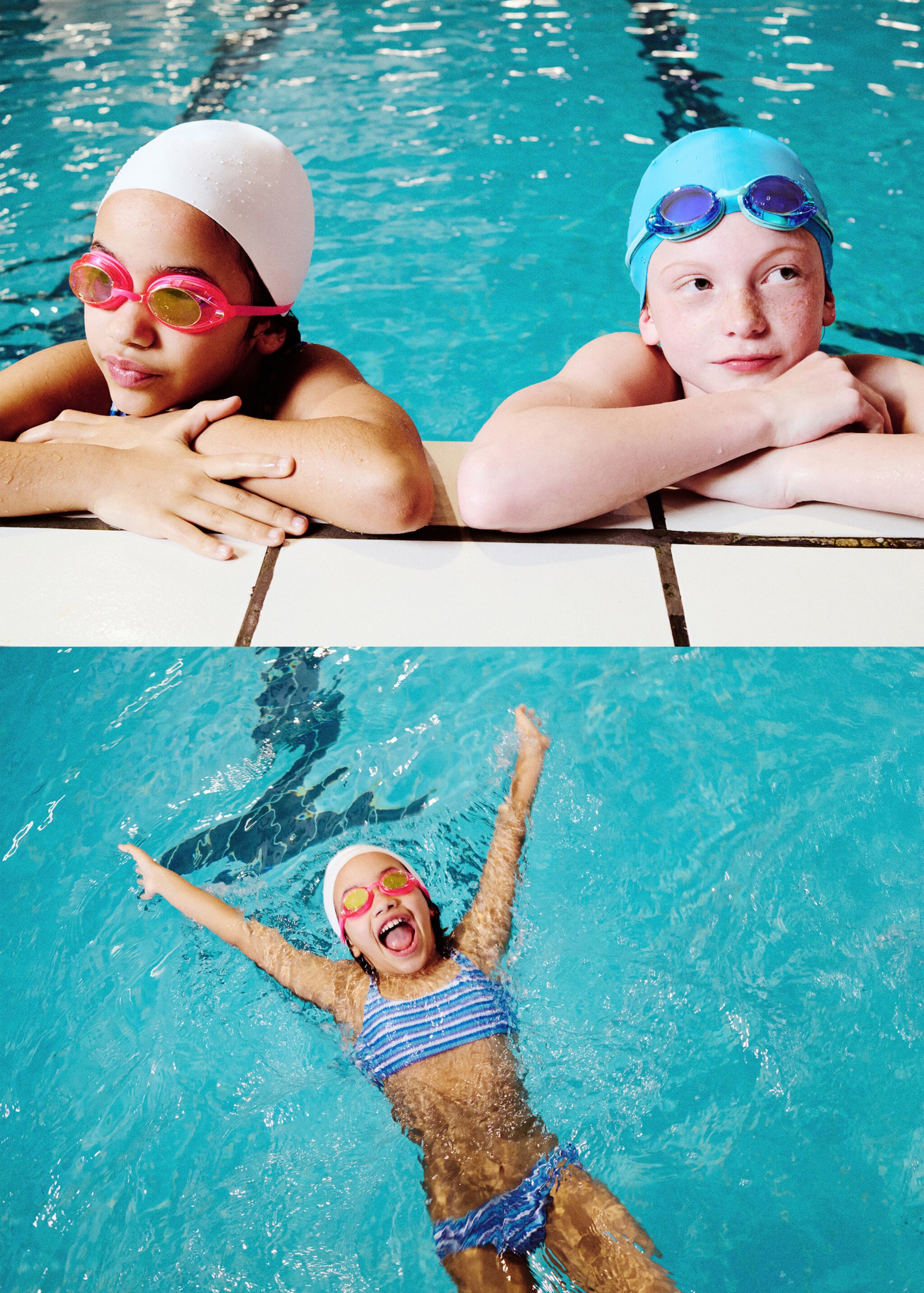 Swimming goggles - Details of the article 5, Neon Pink. Ref: 27065934-00.