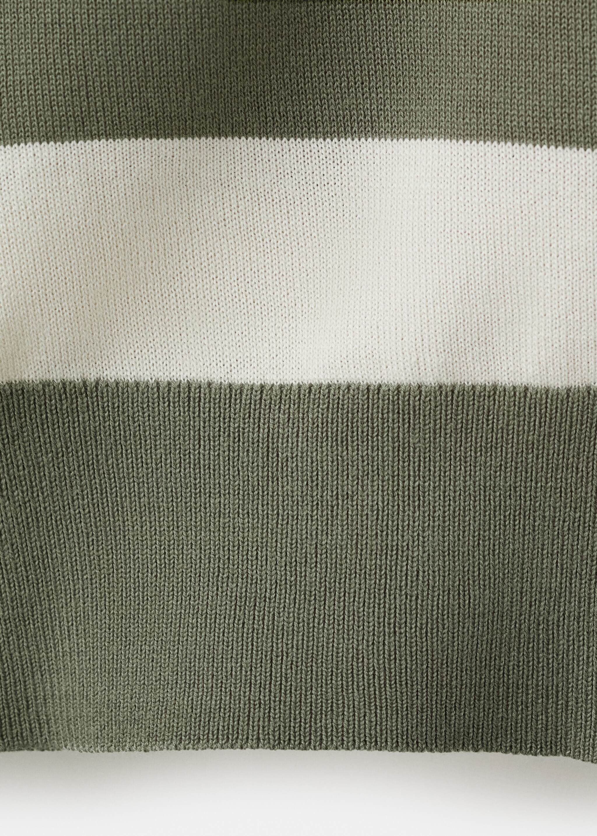 100% cotton fine knit polo jumper - Details of the article 0, Forest Green. Ref: 27065937-00.